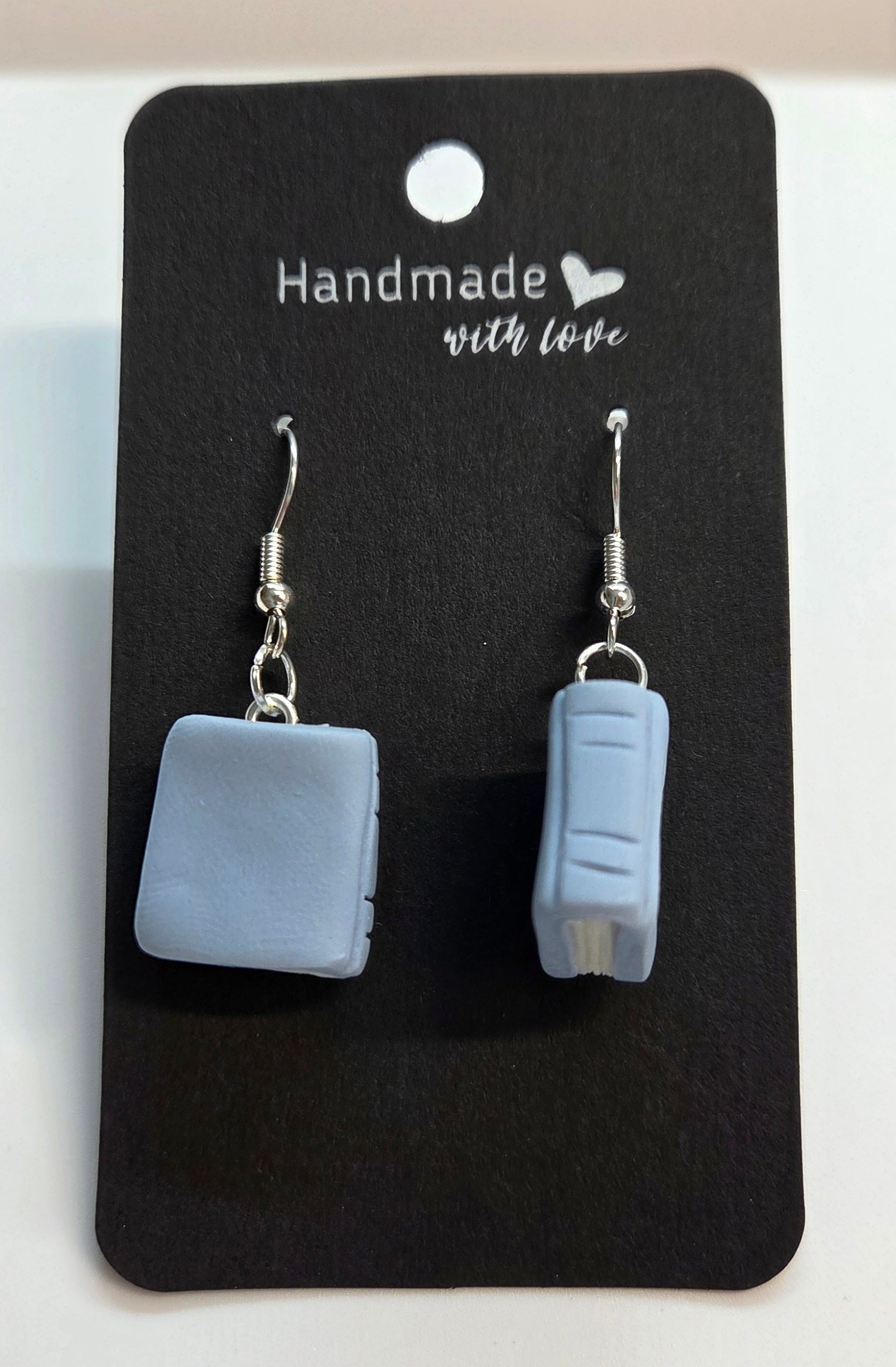 Periwinkle Dangle Book Earrings!