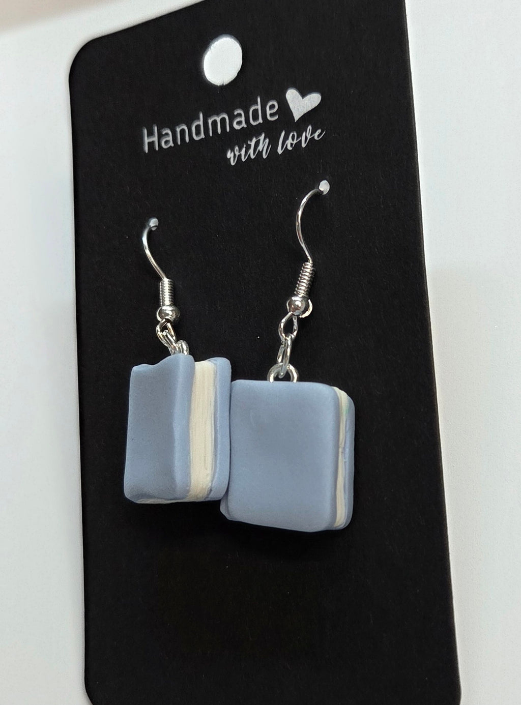 Periwinkle Dangle Book Earrings!