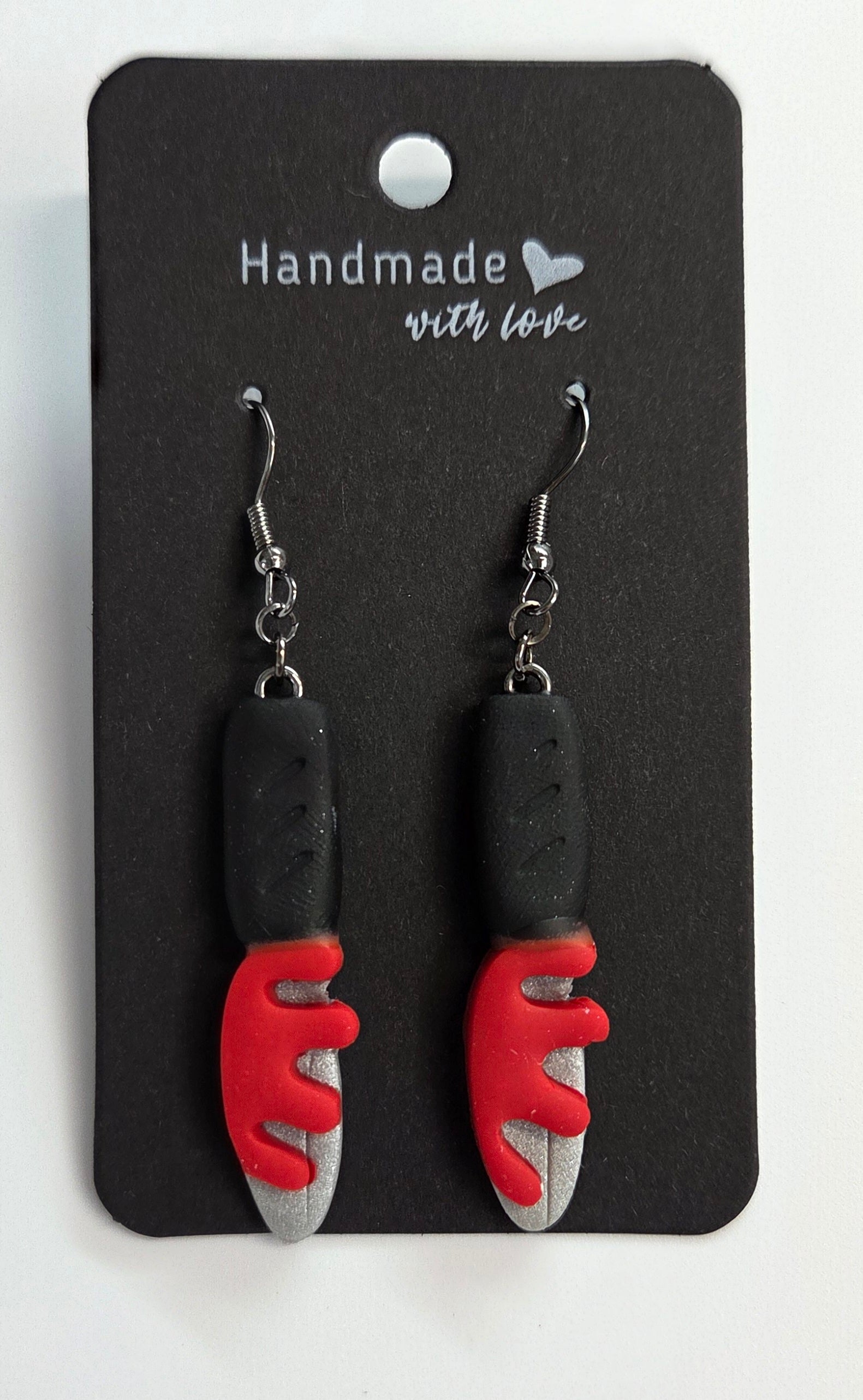 Bloody Knife Dangle Earrings