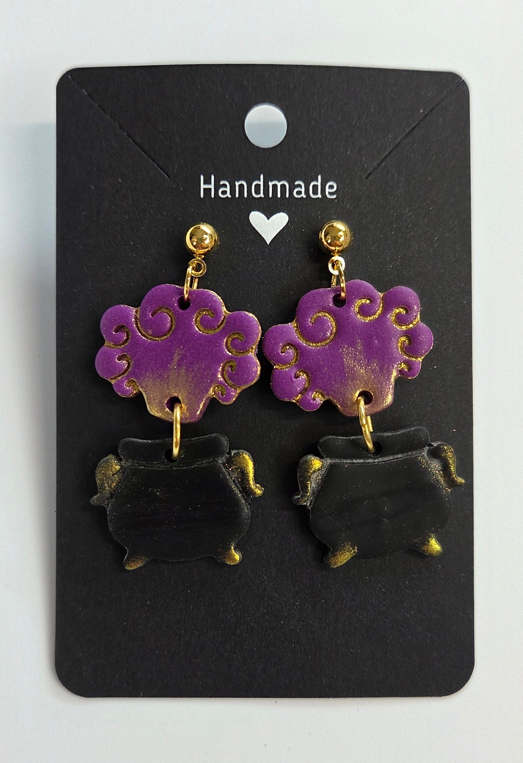 Magical Witches Cauldron Dangle Earrings!