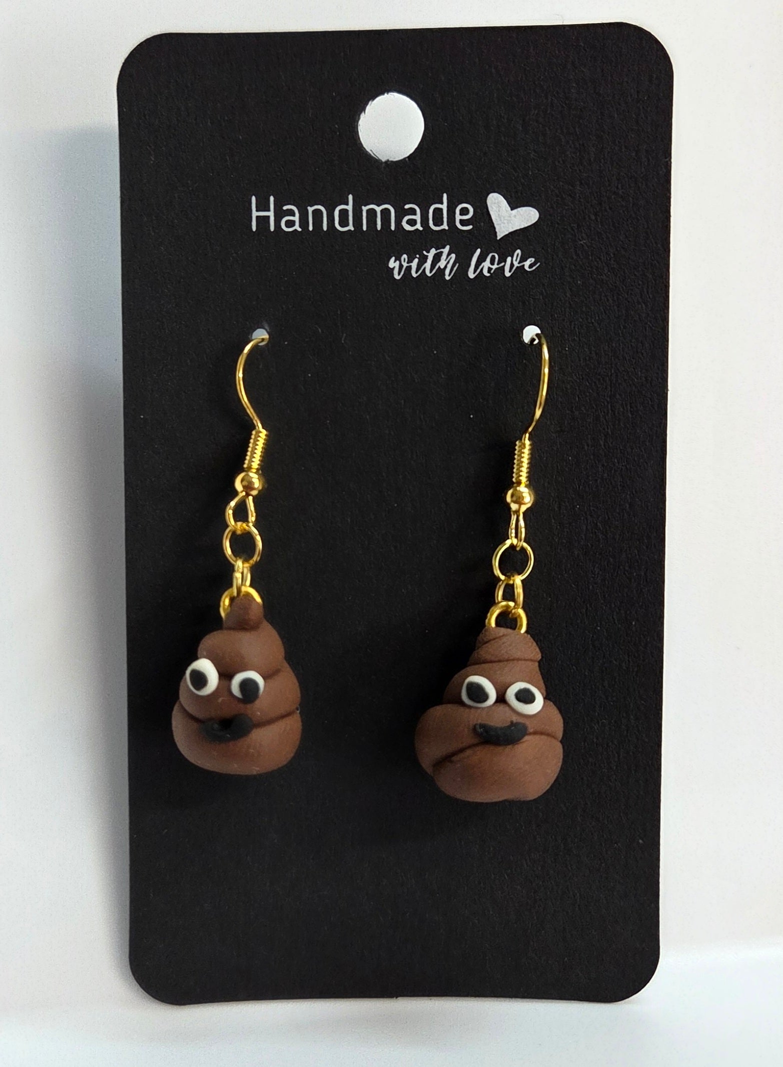 Poop Faced Drop Earrings!