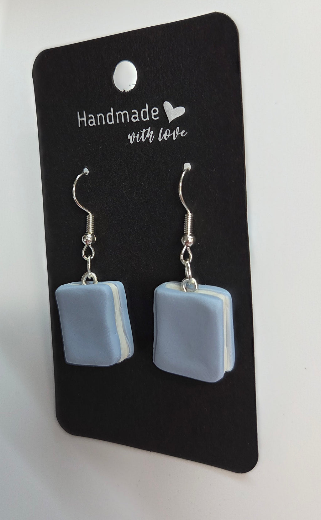 Periwinkle Dangle Book Earrings!