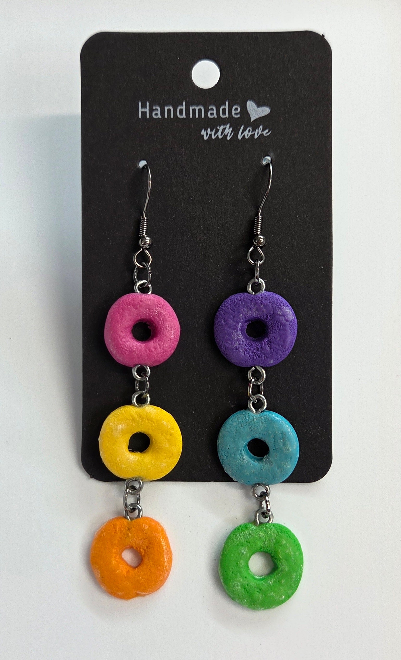 Colorful Cereal Dangle Earrings!