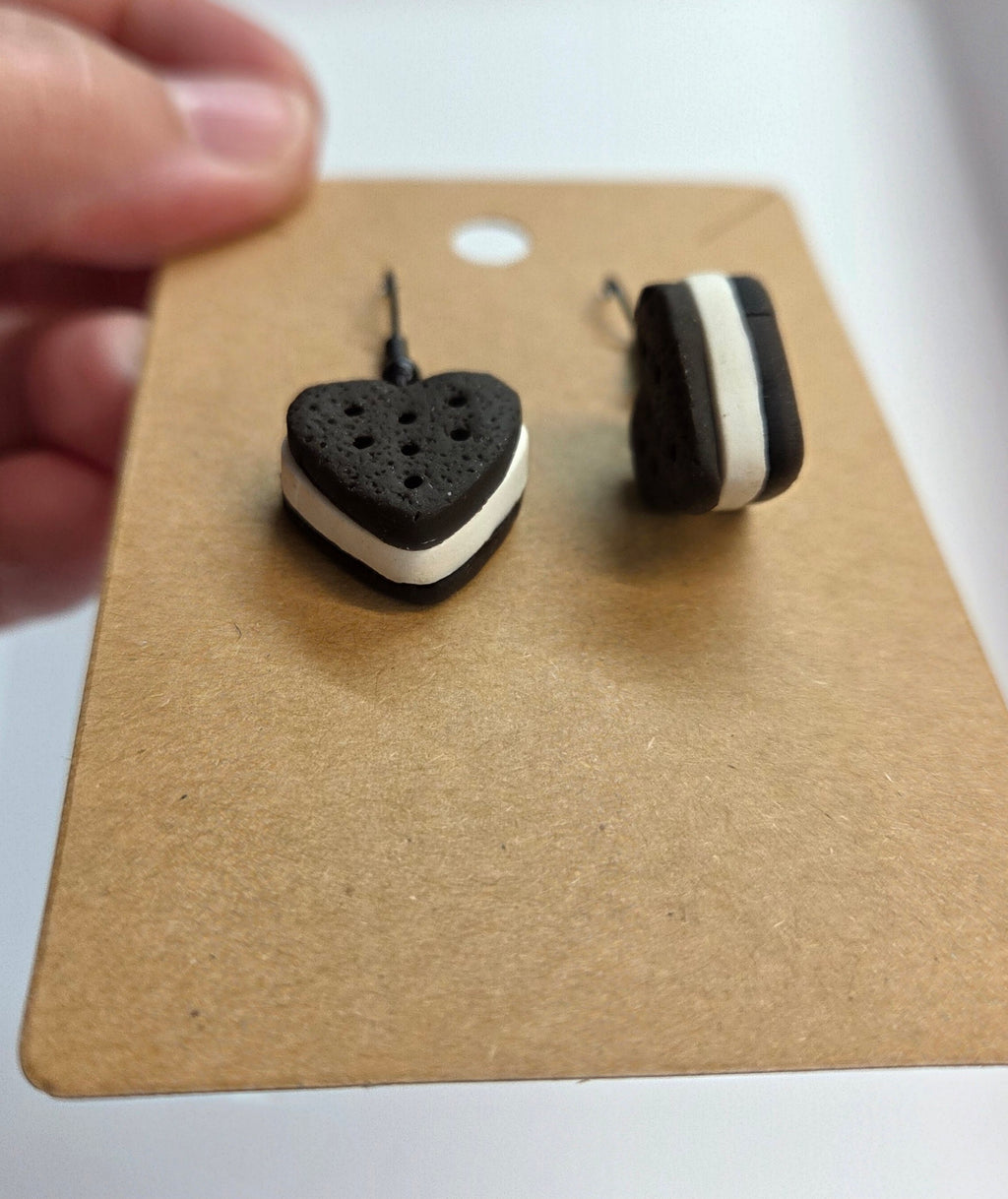 HEART SANDWICHES Dangle Earrings!