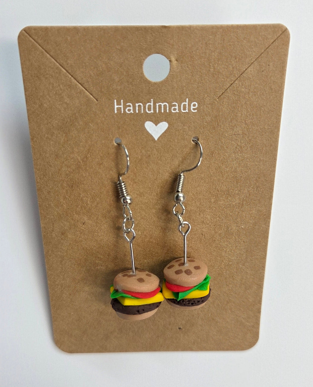 Hamburger Dangle Earrings!