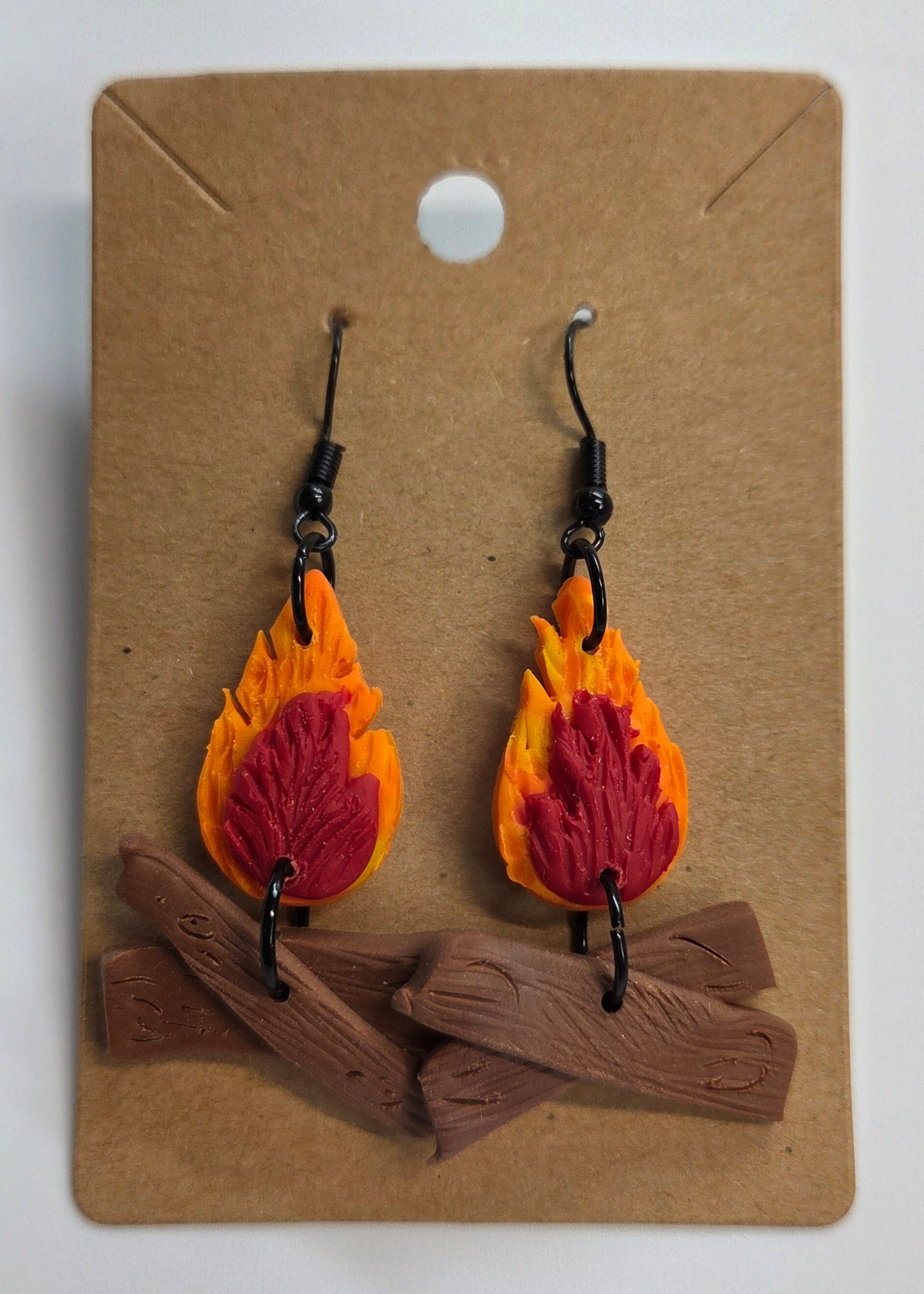 Camp Fire Dangle Earrings!