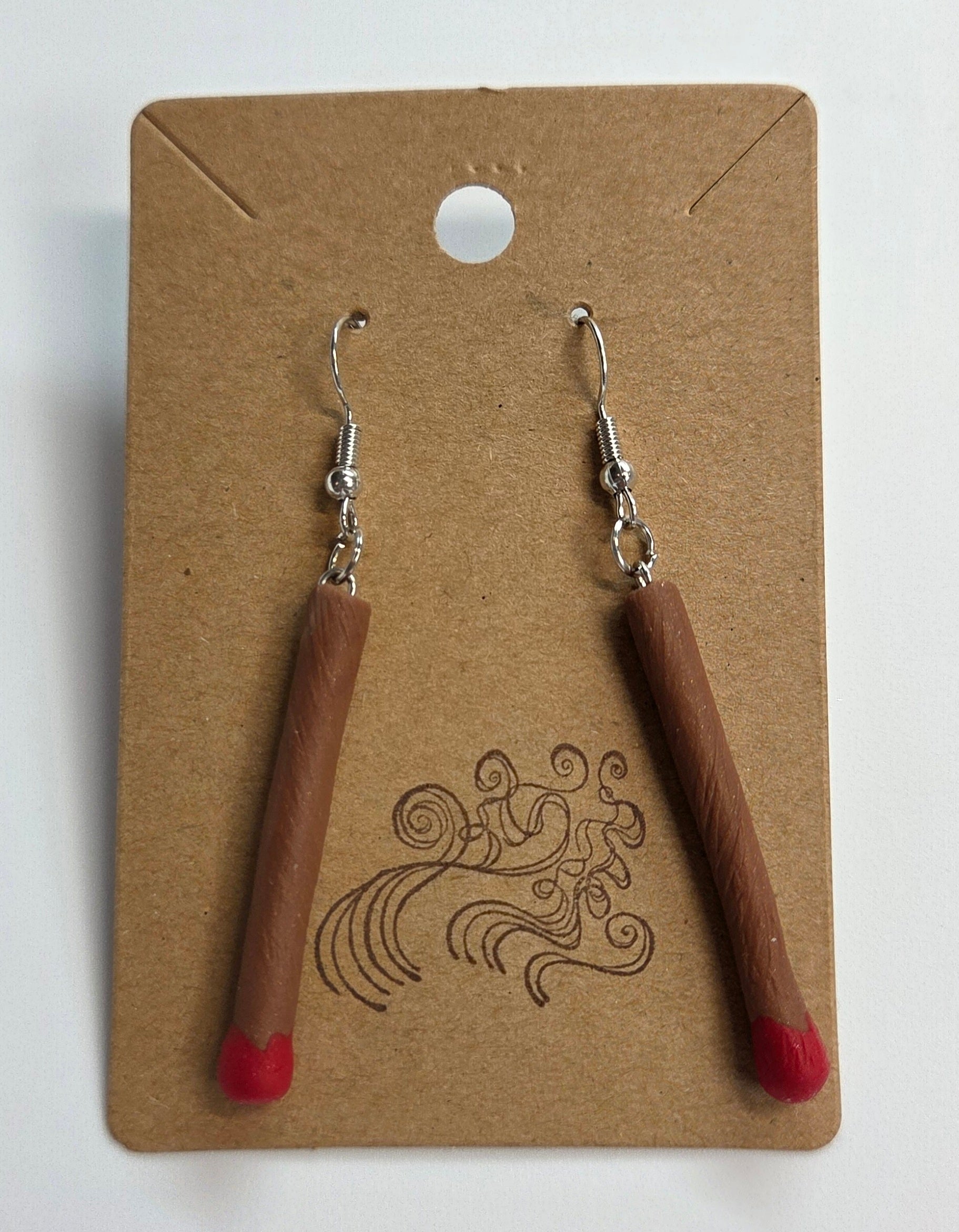 Match Stick Dangle Earrings!