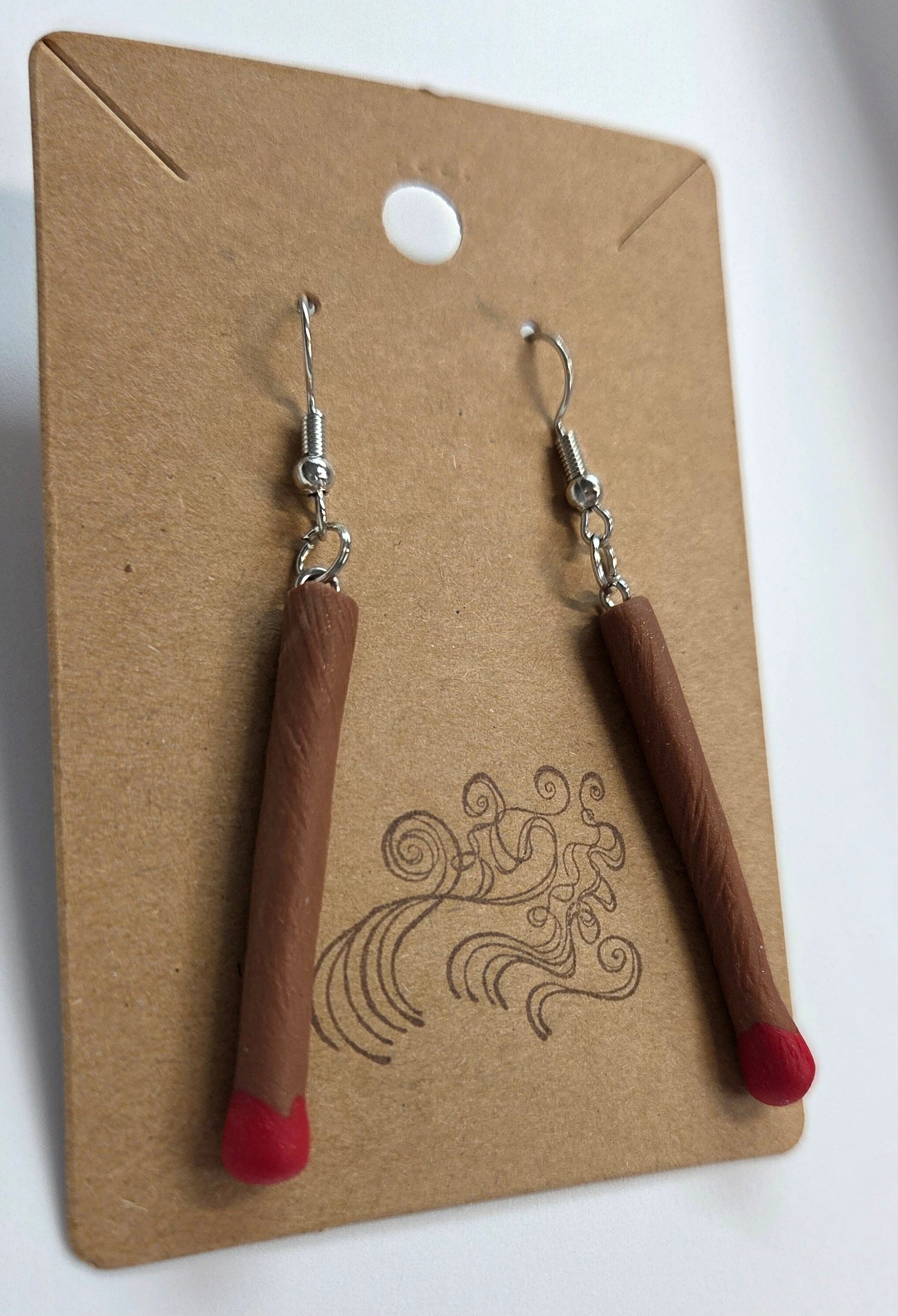 Match Stick Dangle Earrings!