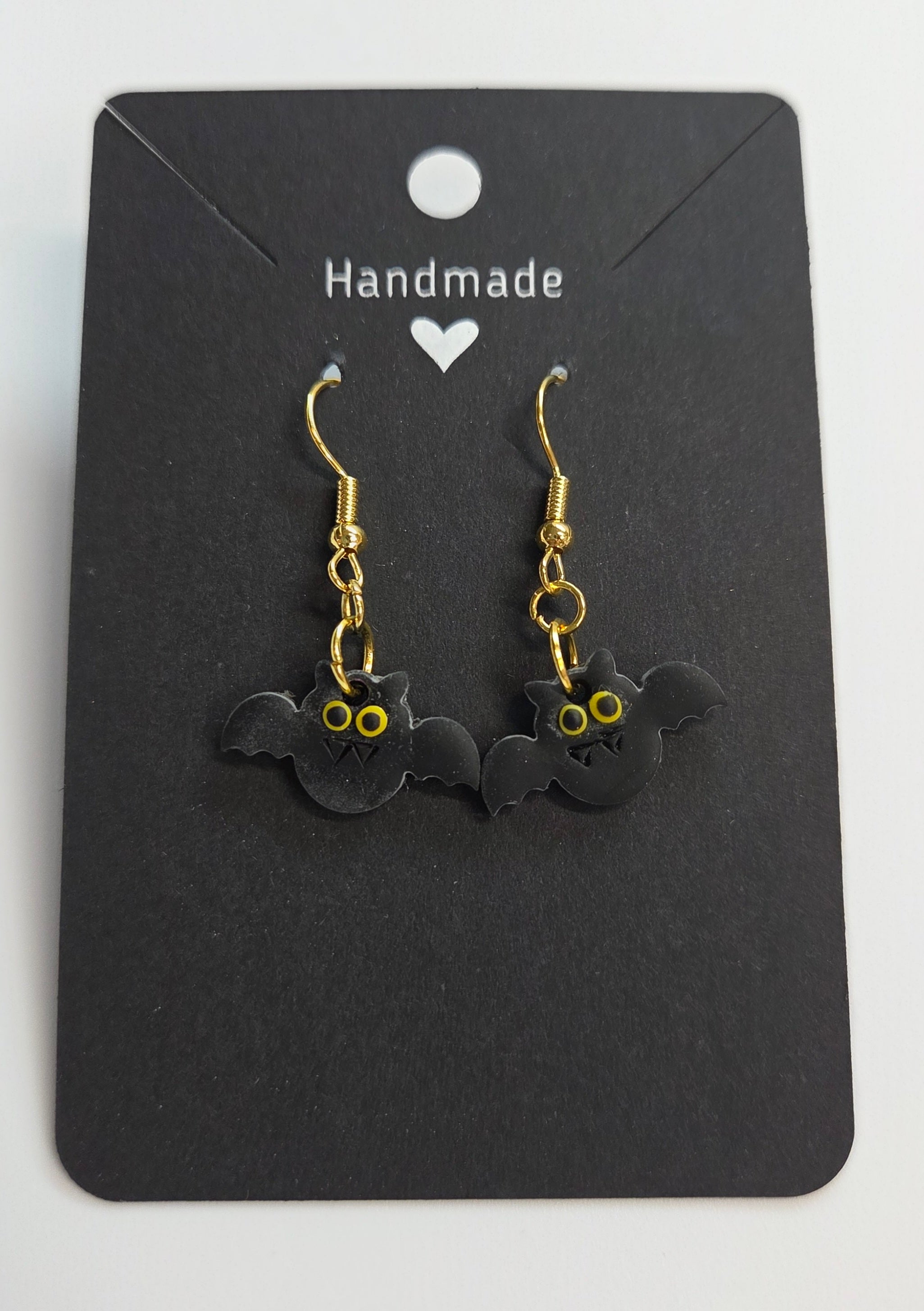 Black Bat Dangle Earring!
