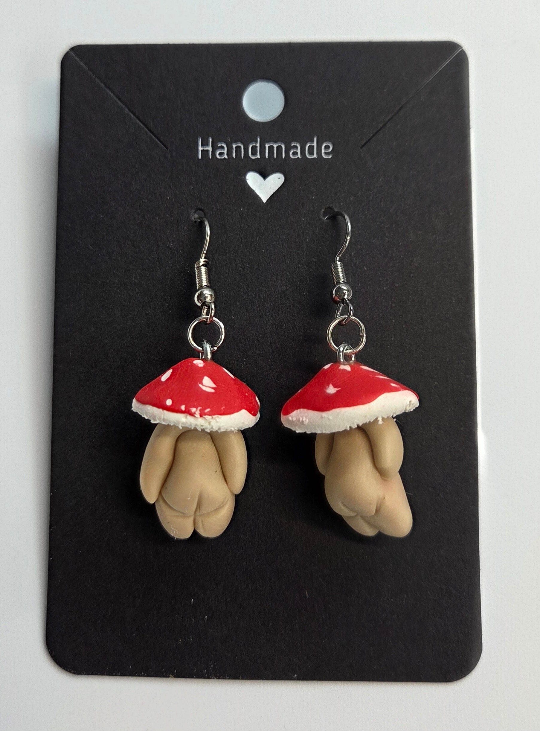 Mushroom Men Dangle Earrings!