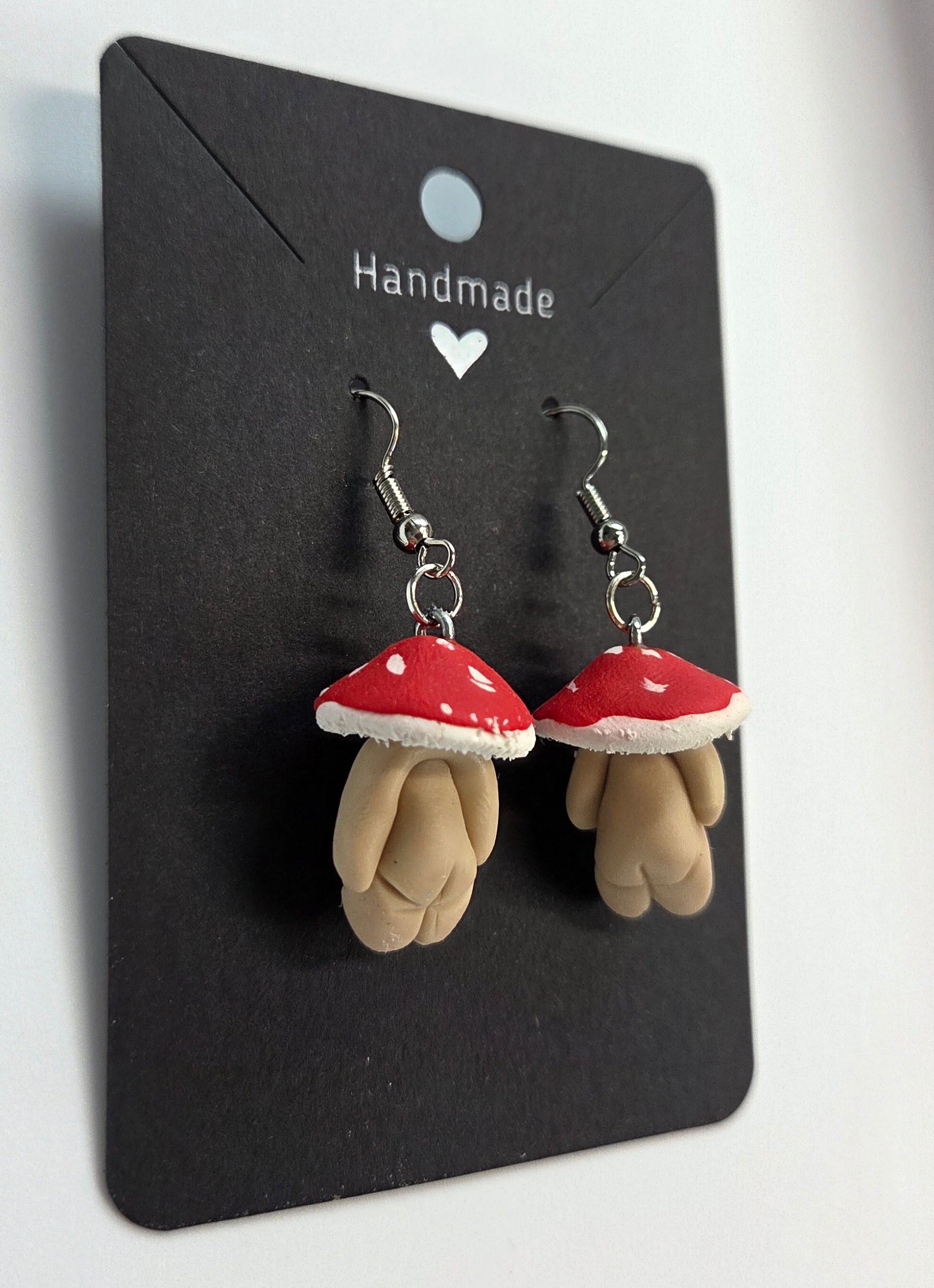 Mushroom Men Dangle Earrings!