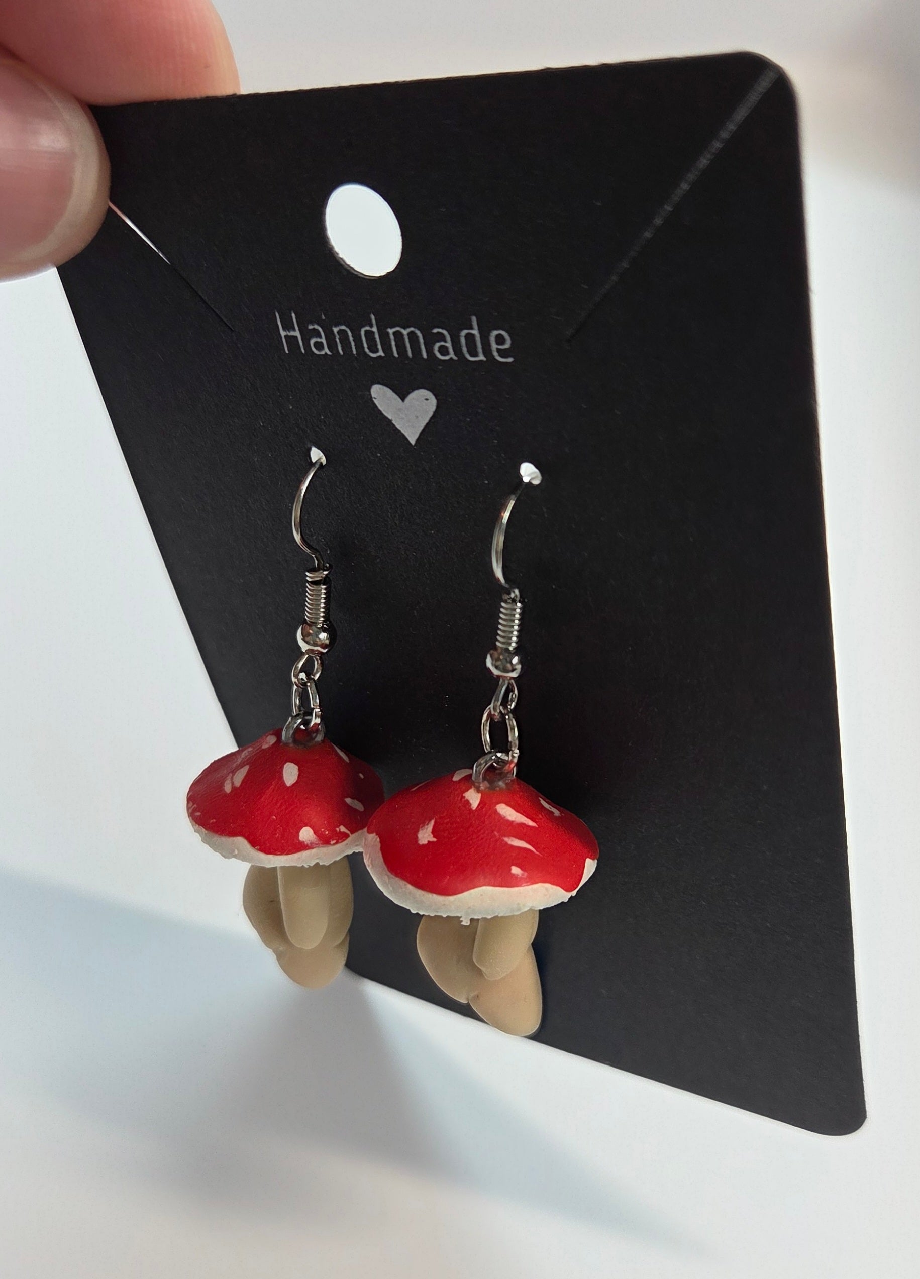Mushroom Men Dangle Earrings!