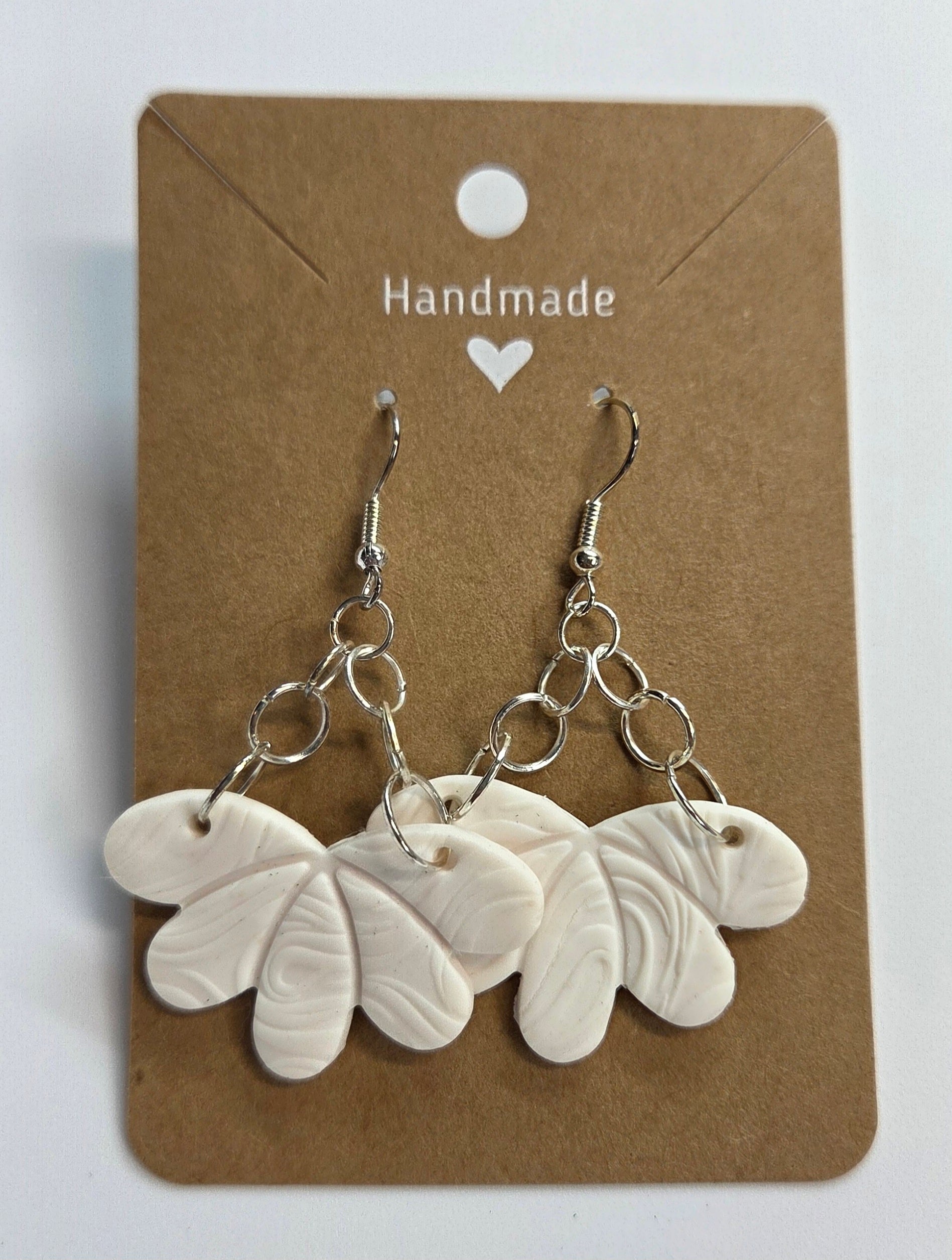 Elegant White Dangle Earrings!