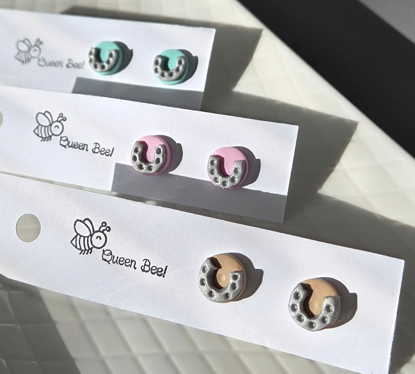 Lucky Horse Shoe Stud Earrings!