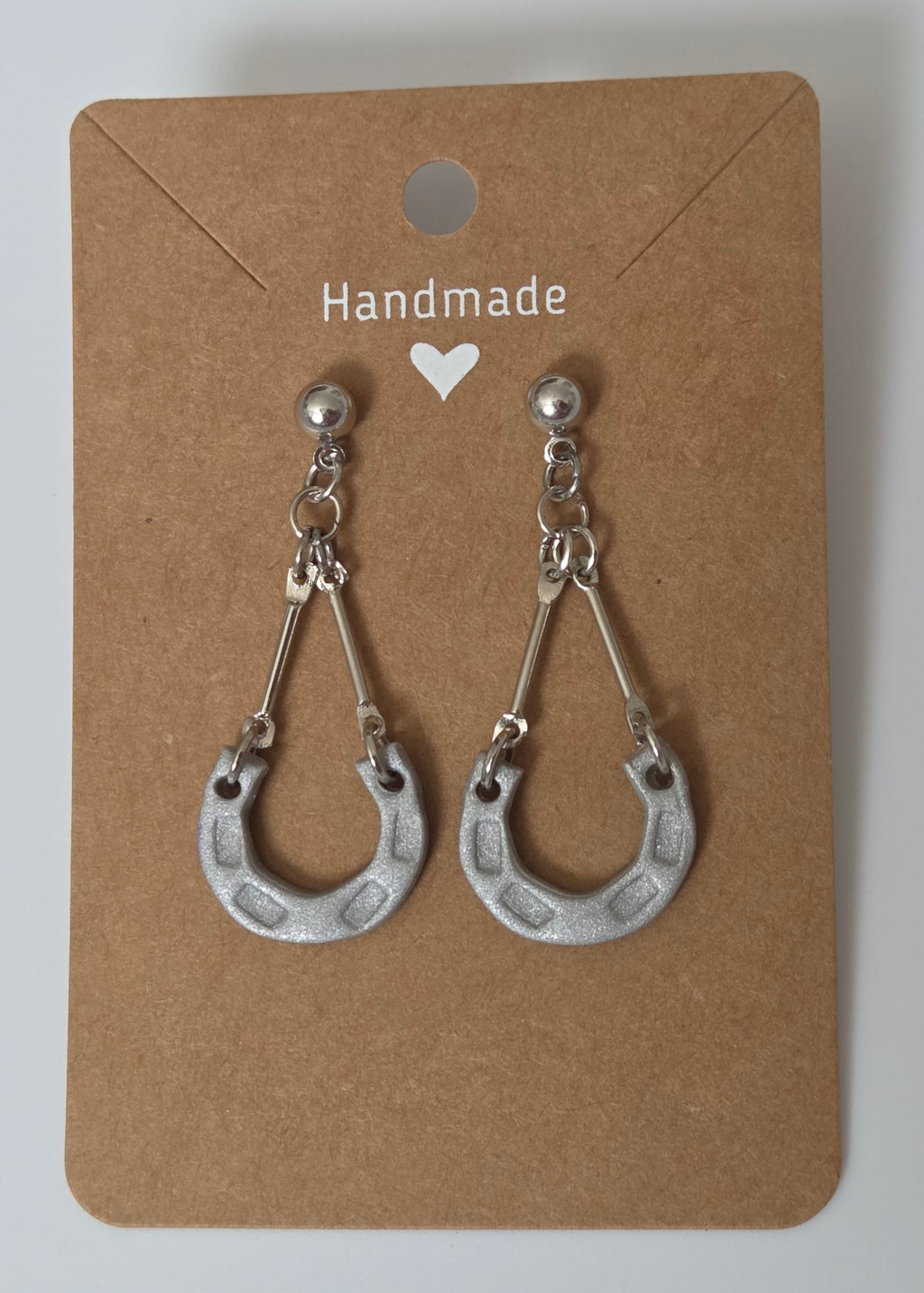 Horse Shoe Dangle Stud Earrings!