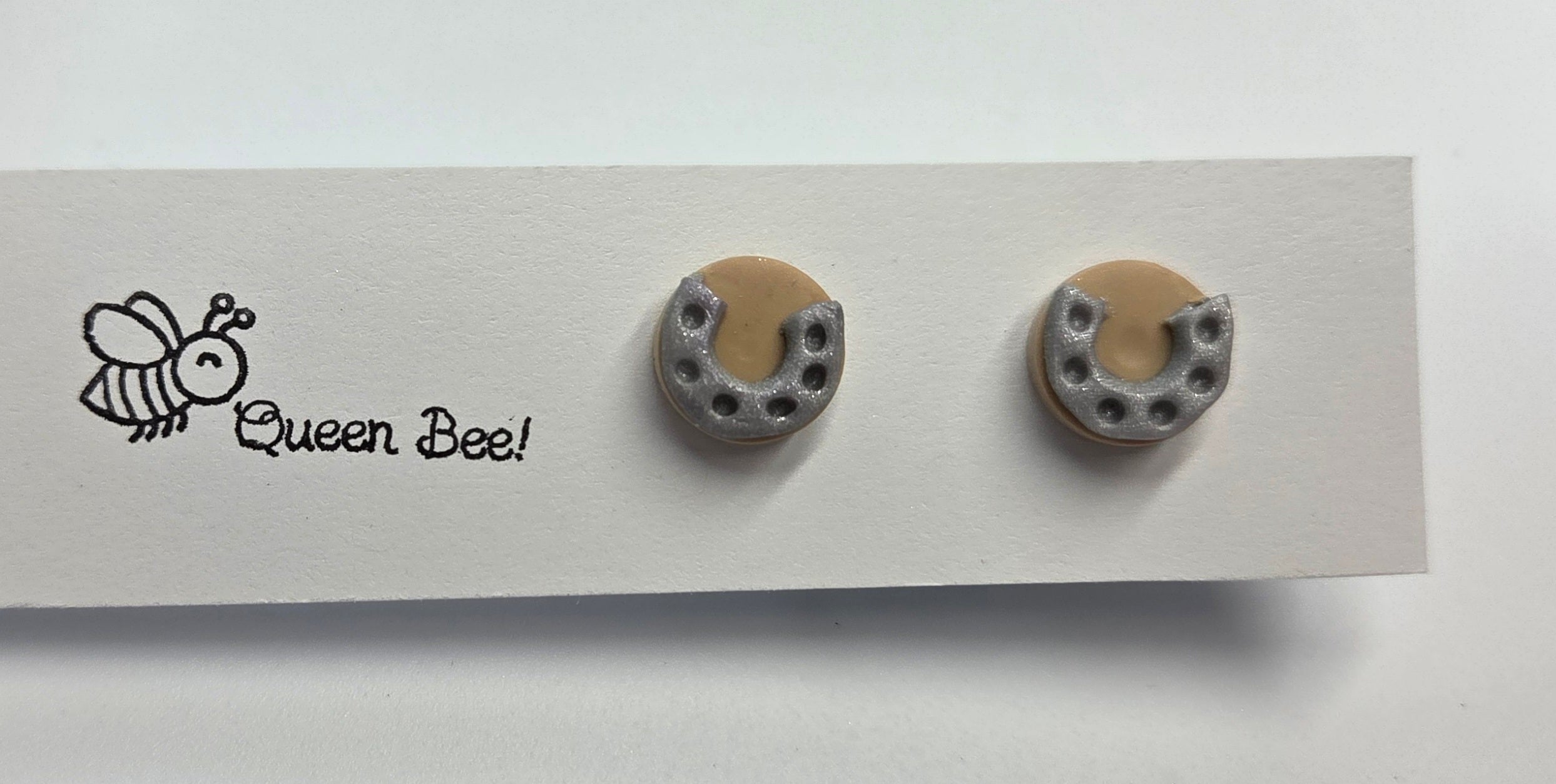 Lucky Horse Shoe Stud Earrings!