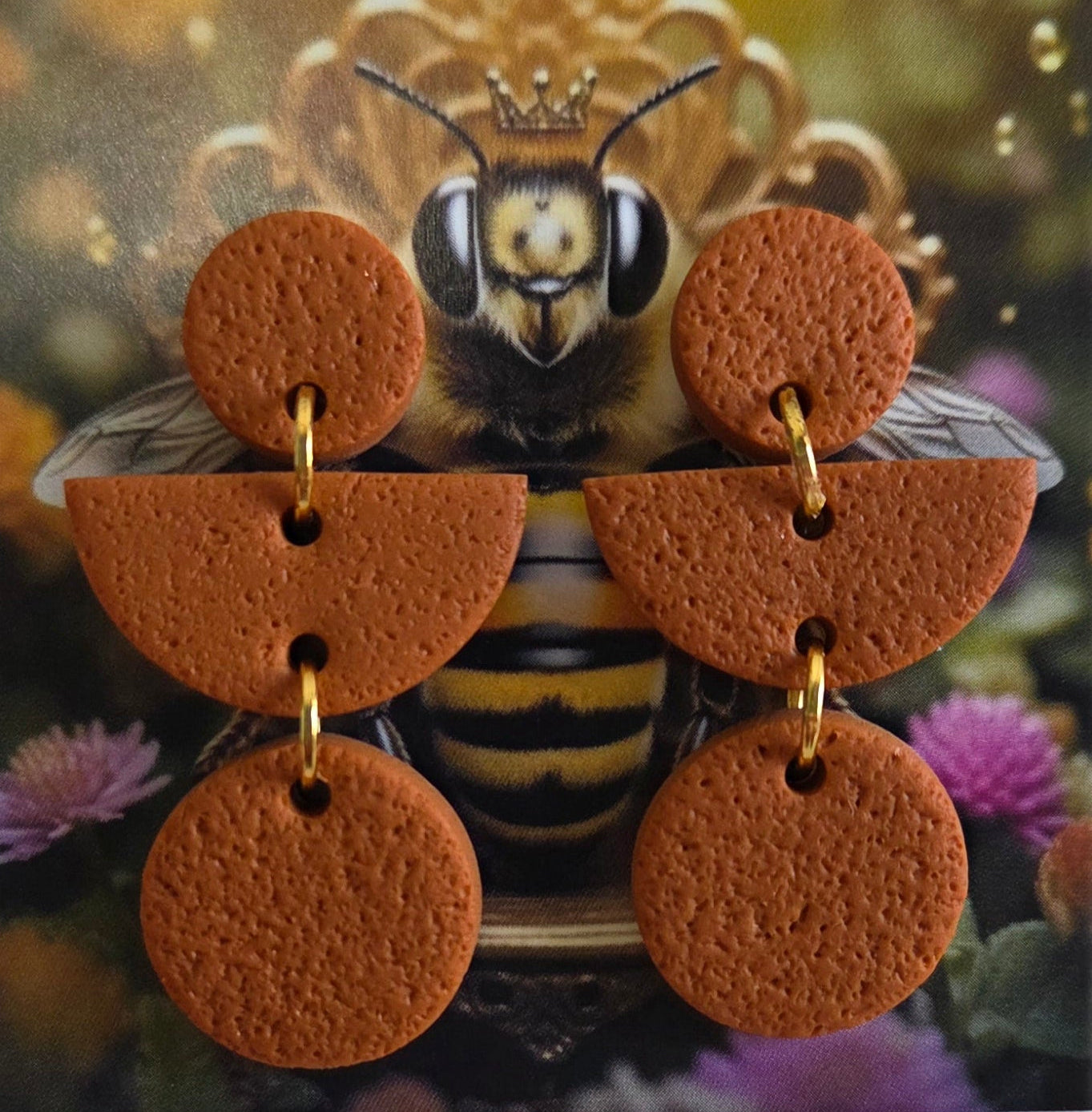 Pumpkin Spice Tripple Dangle Sud Earrings!