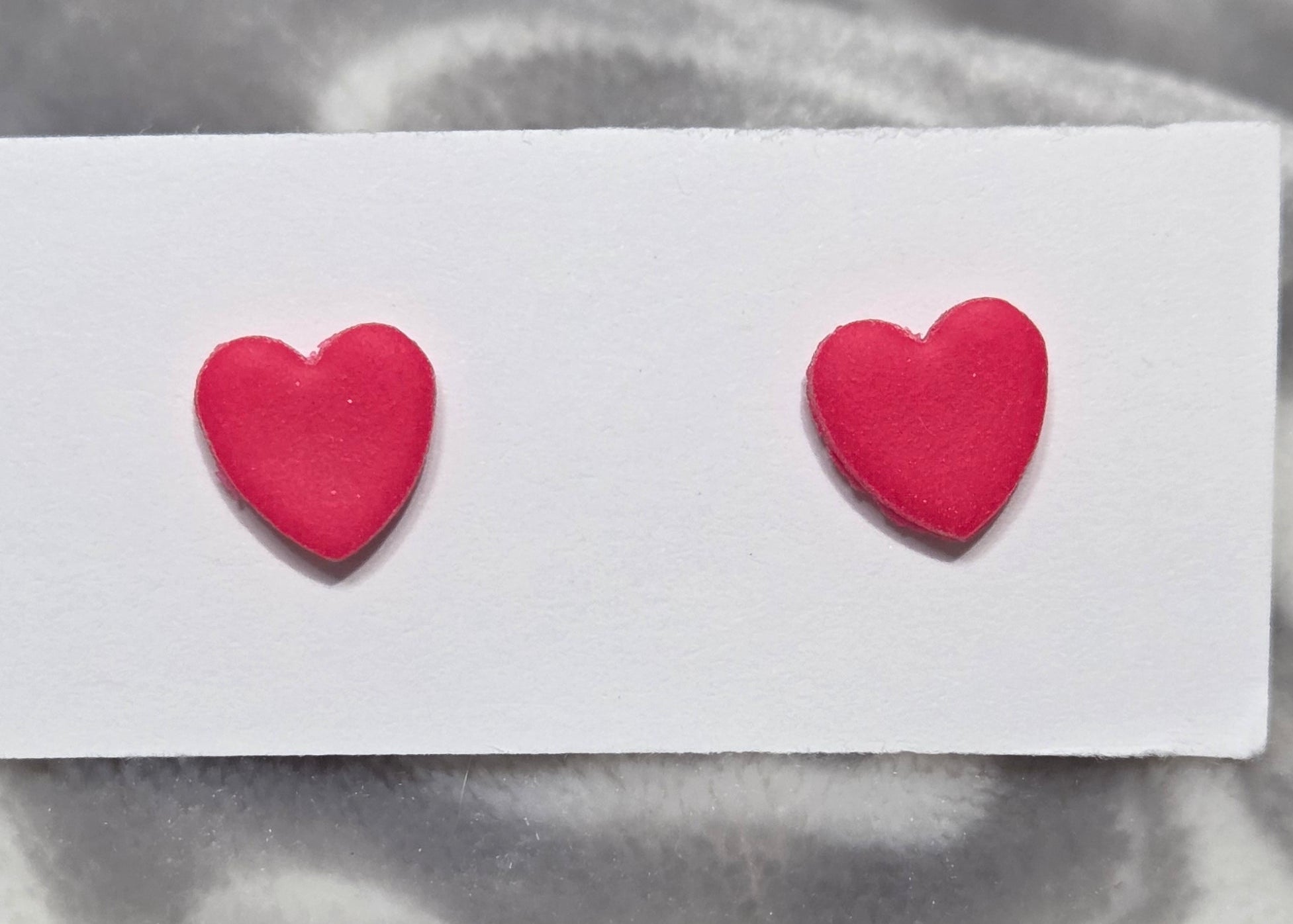 SMALL HEART STUD EARRINGS IN MANY COLORS!