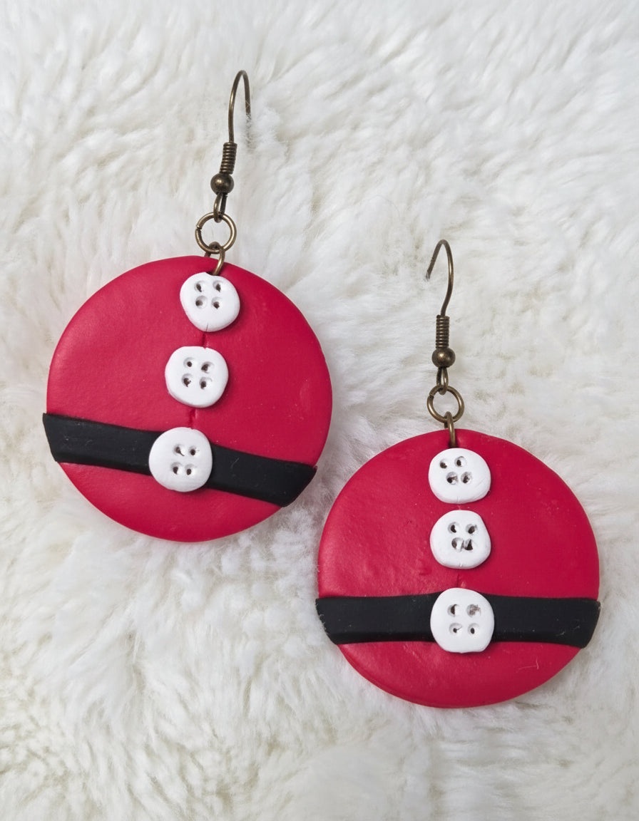SANTAS BELLY DANGLE EARRINGS!