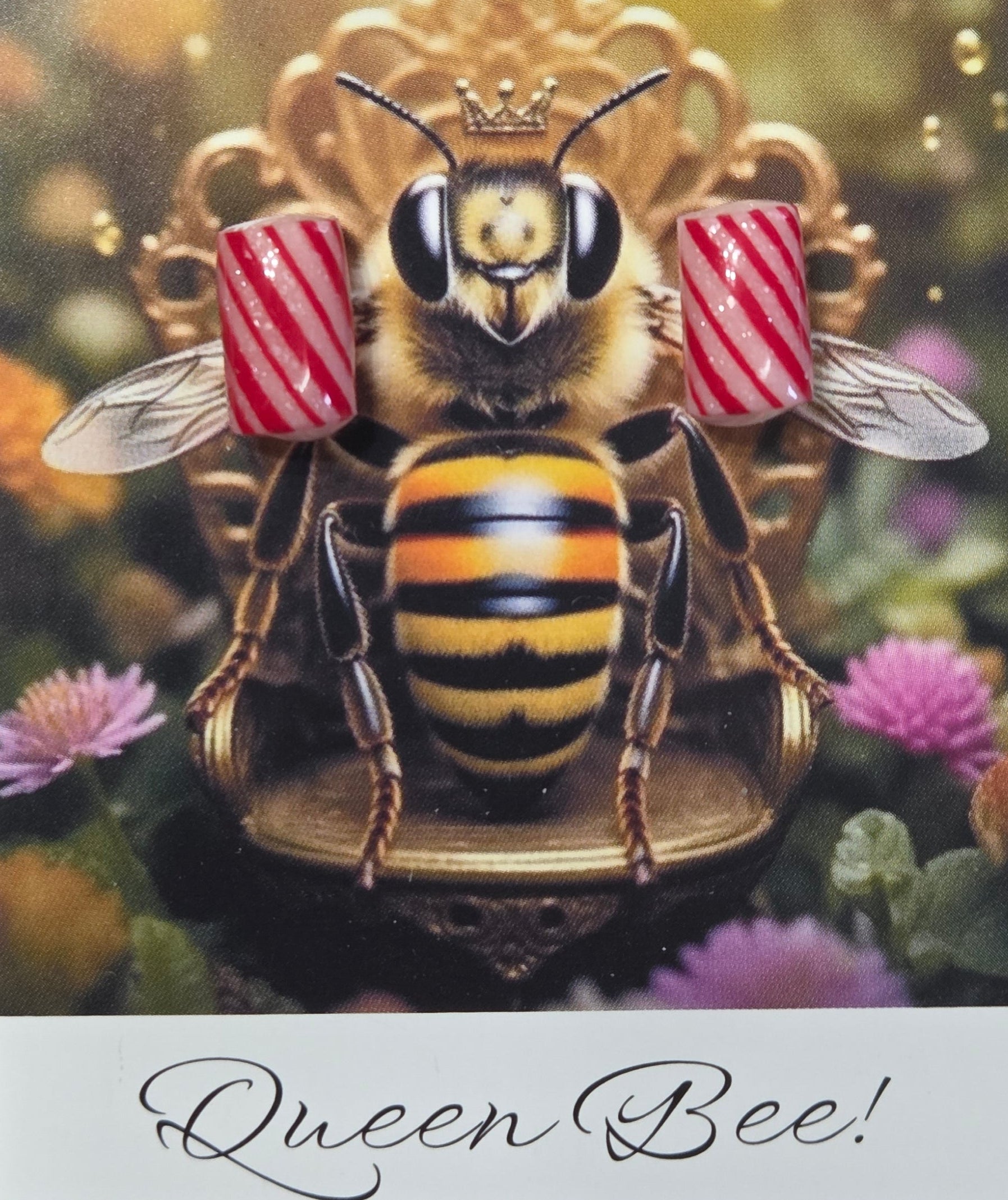 CANDY CANE BITS STUD EARRINGS!