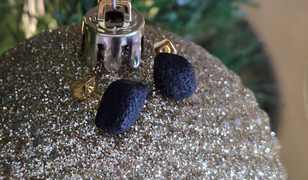 COAL STUD EARRINGS!