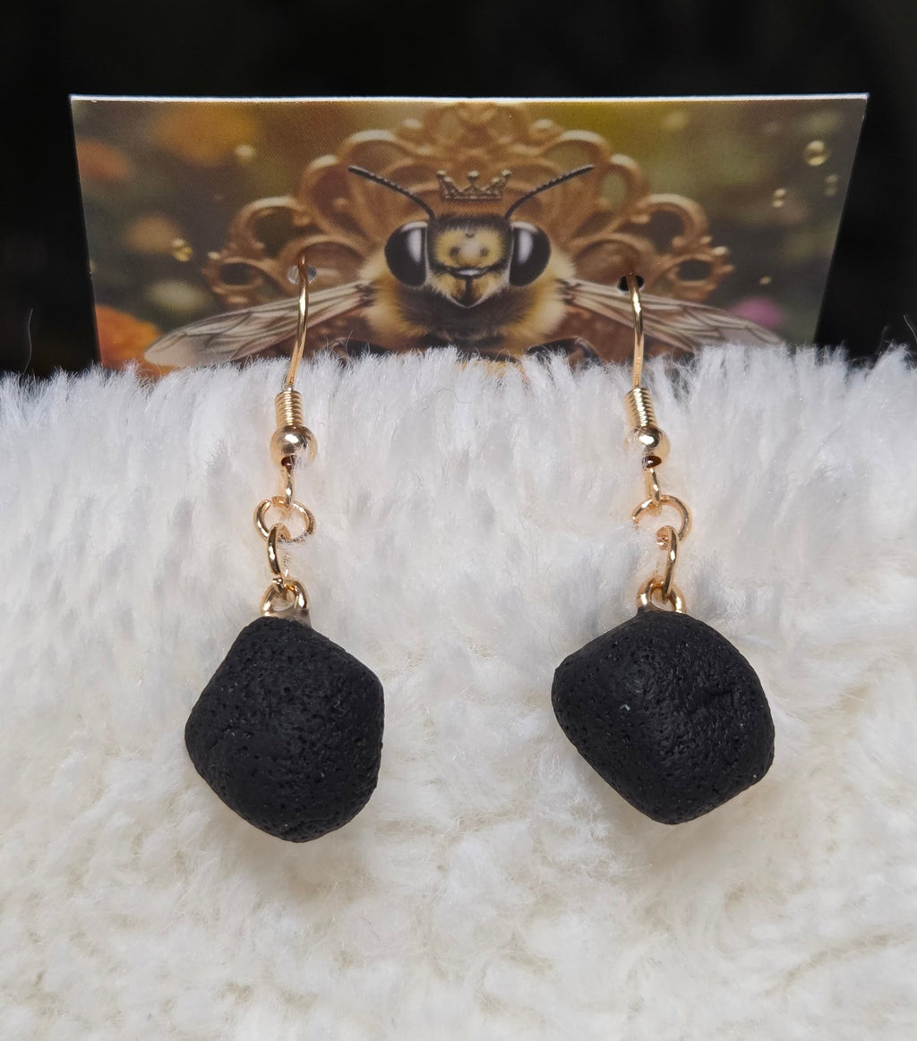 COAL DANGLE EARRINGS!