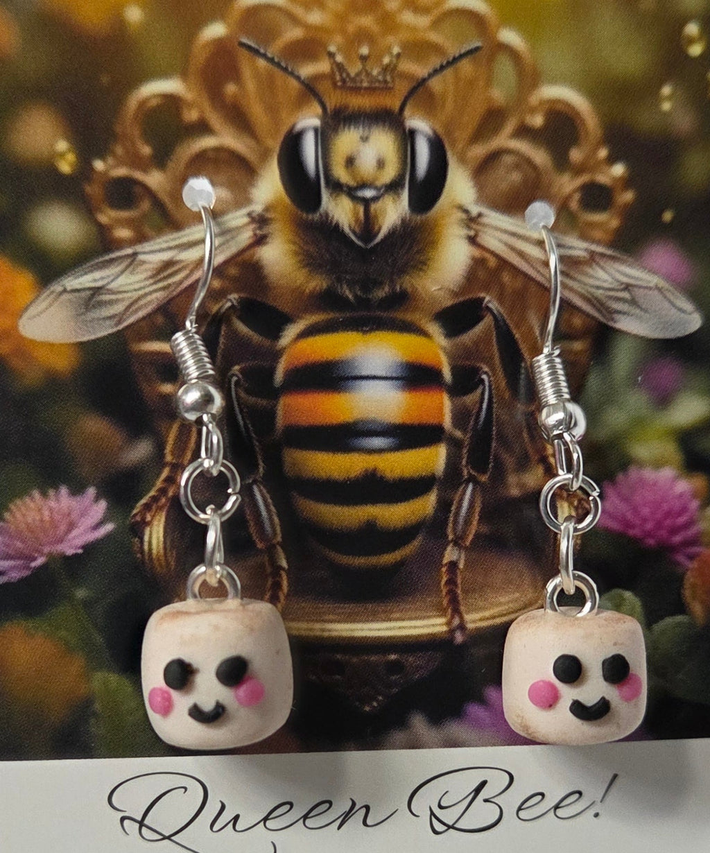 MINI ROASTED MARSHMALLOW DANGLE EARRINGS!