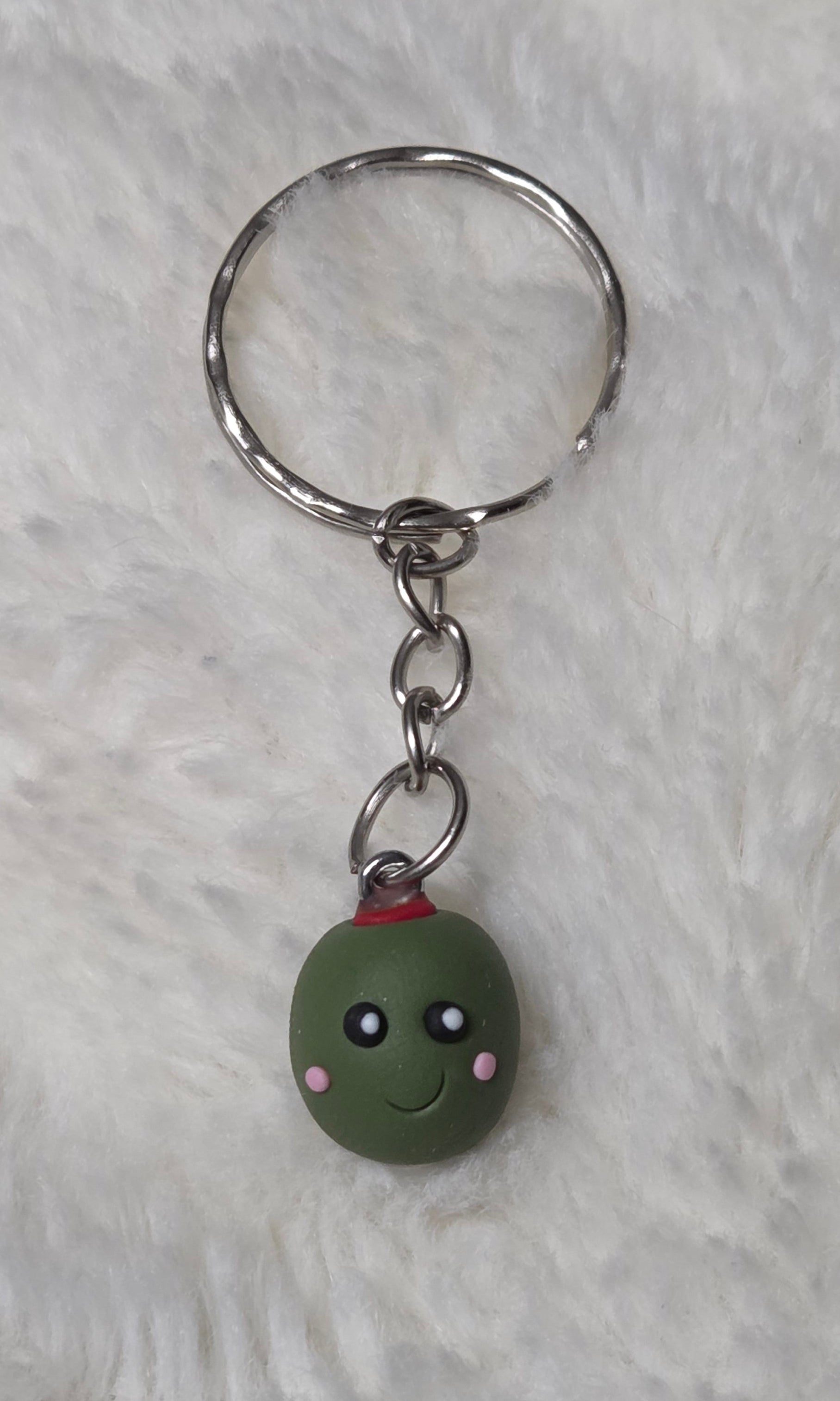 HAPPY OLIVE KEYCHAIN!