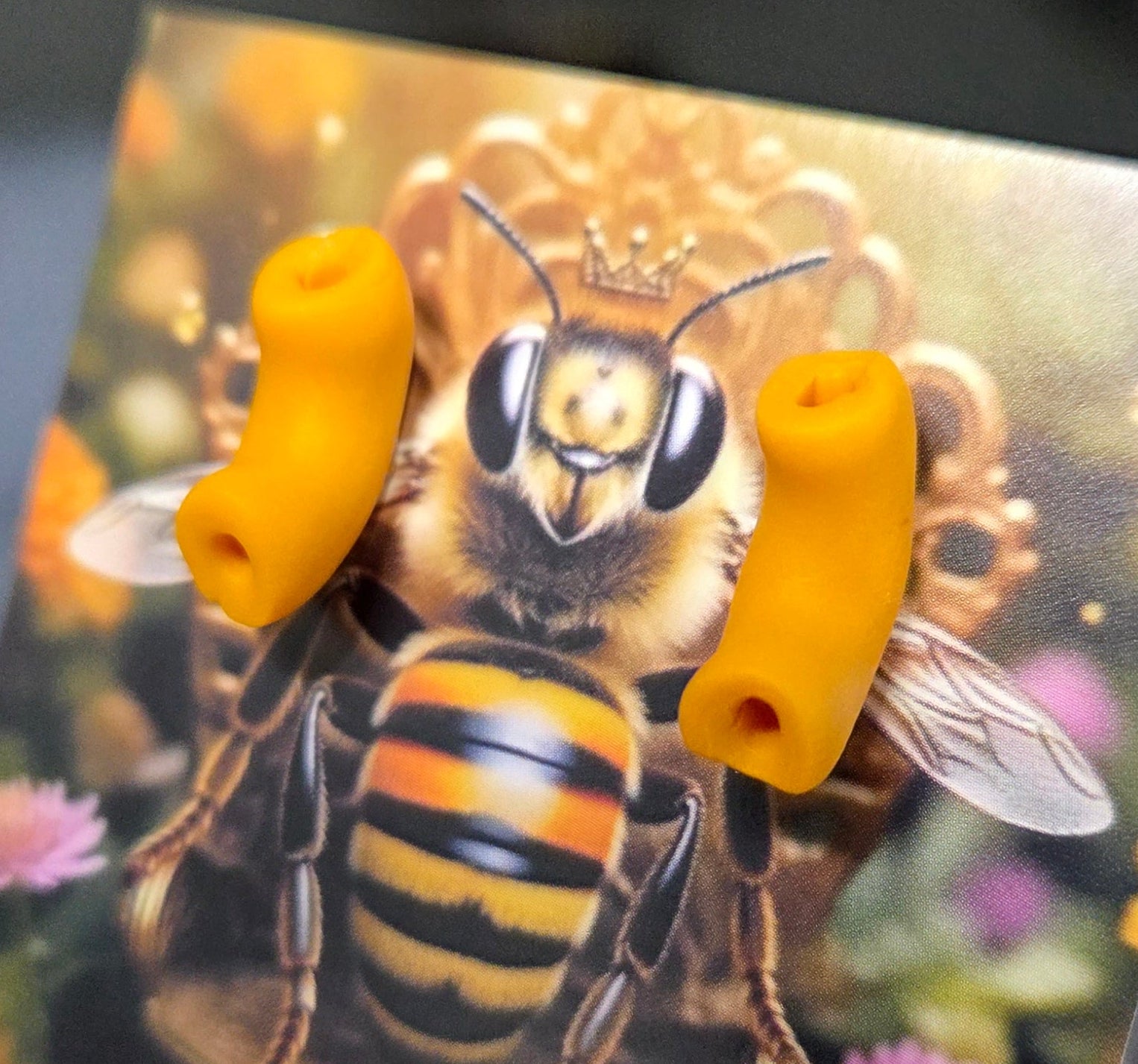 CHEESE PASTA STUD EARRINDS!