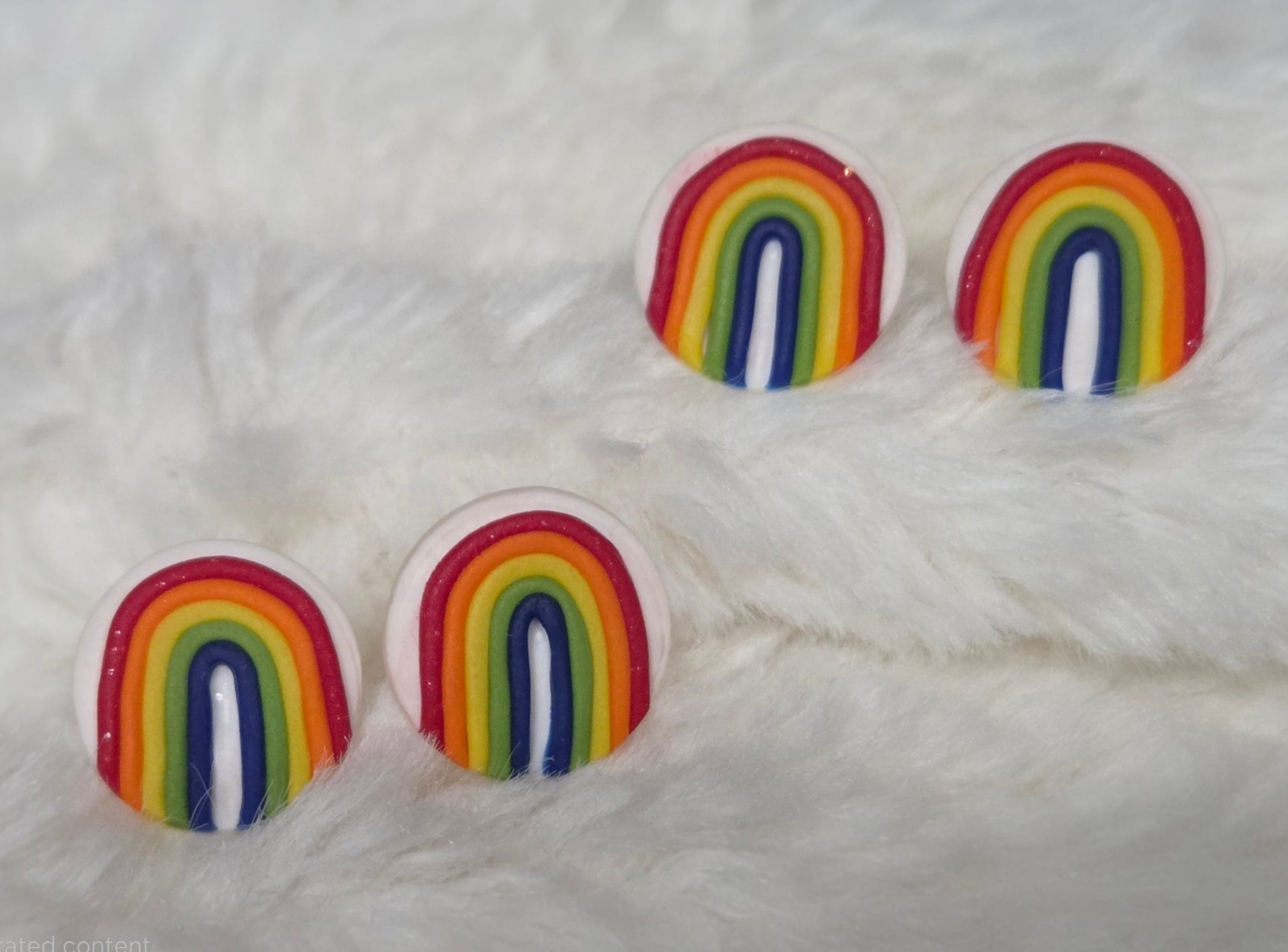 RAINBOW STUD EARRING!