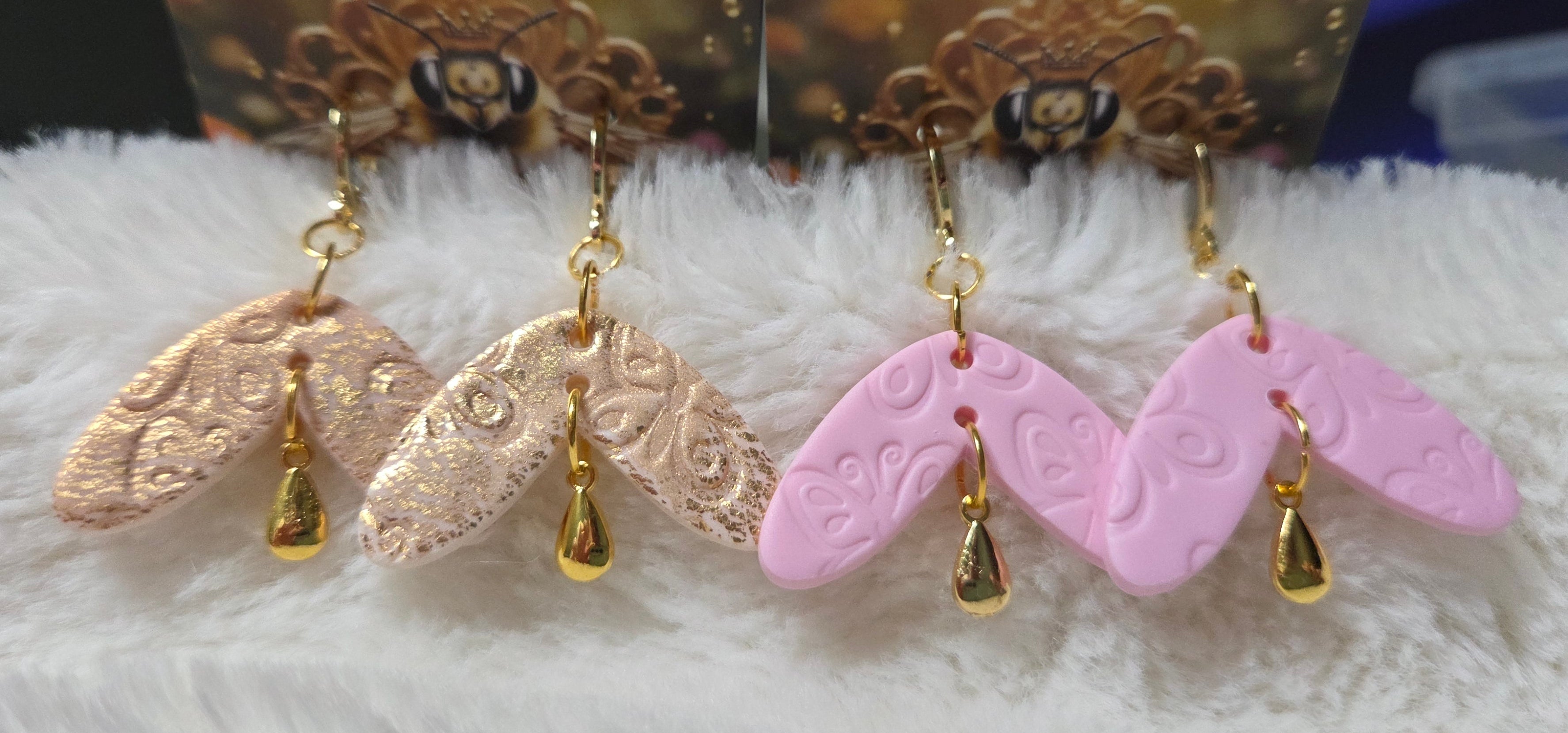 THE GOLDEN WING 18K DANGLE EARRINGS!