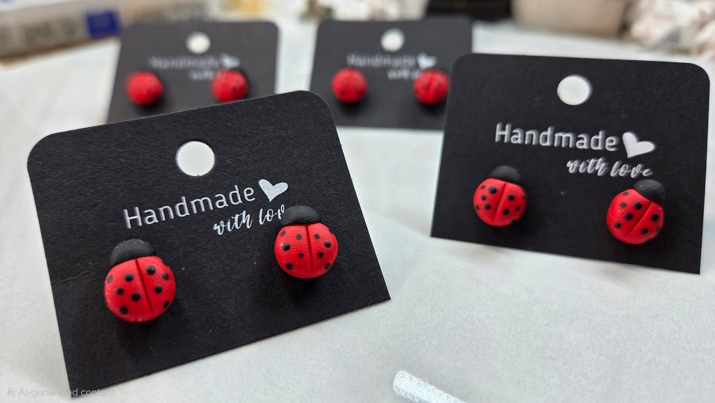 SWEET LADYBUG STUDS!