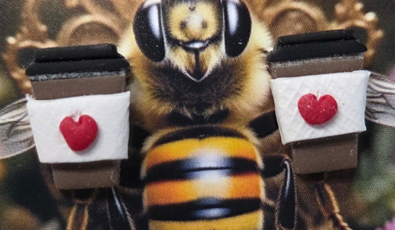 LOVE COFFEE STUD EARRINGS!