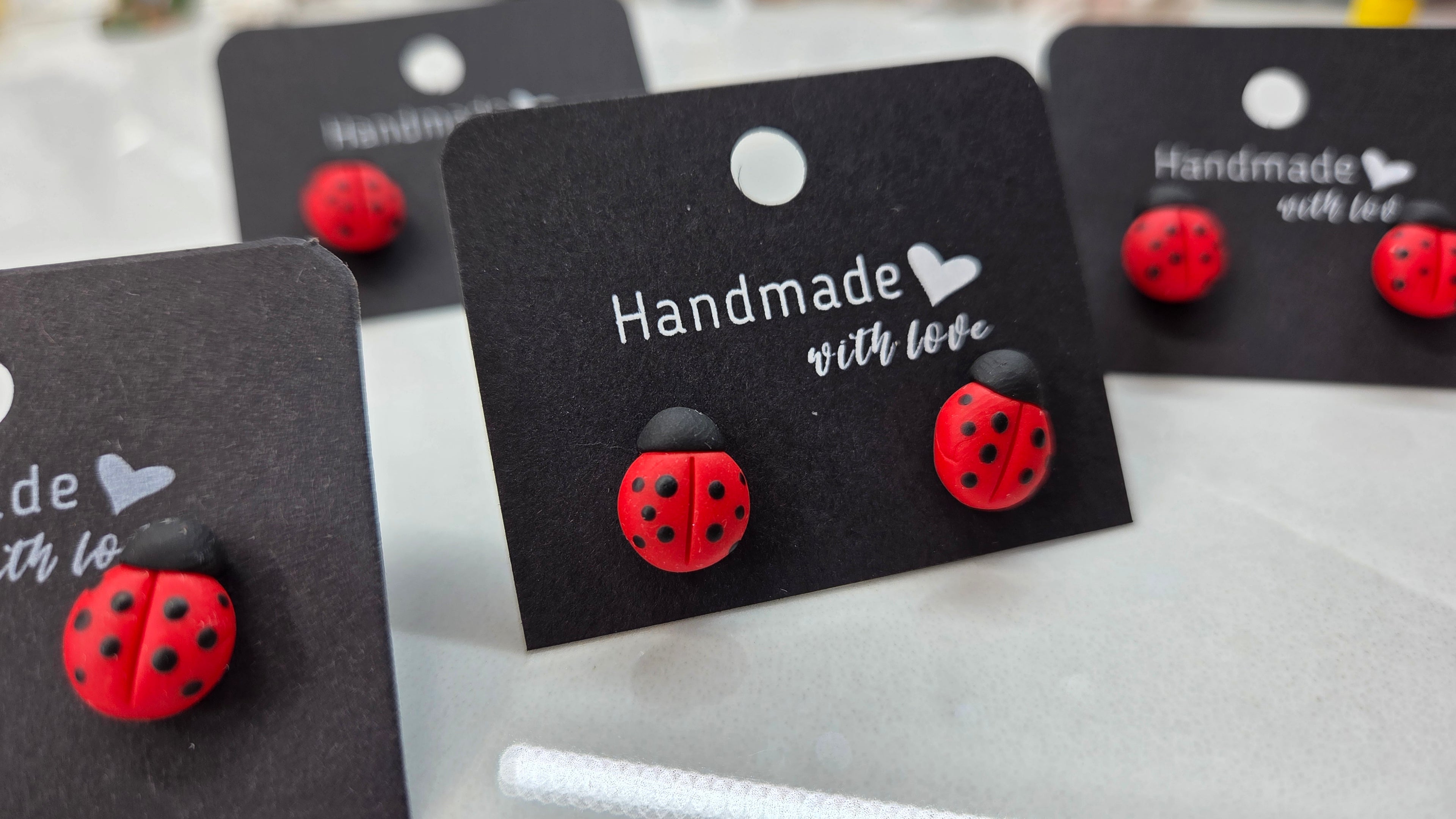 SWEET LADYBUG STUDS!