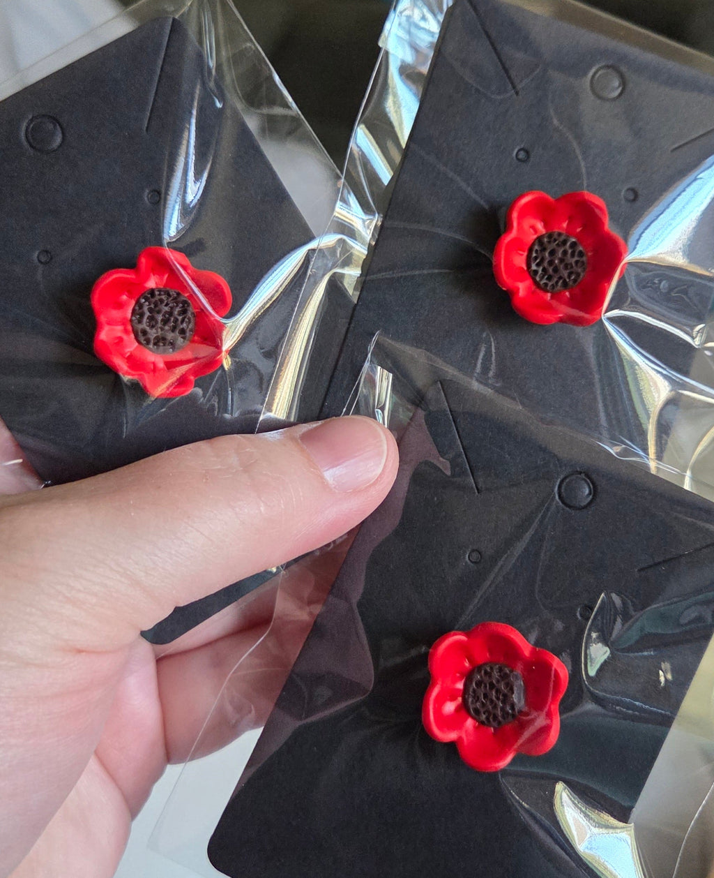 Red Flower Pin!