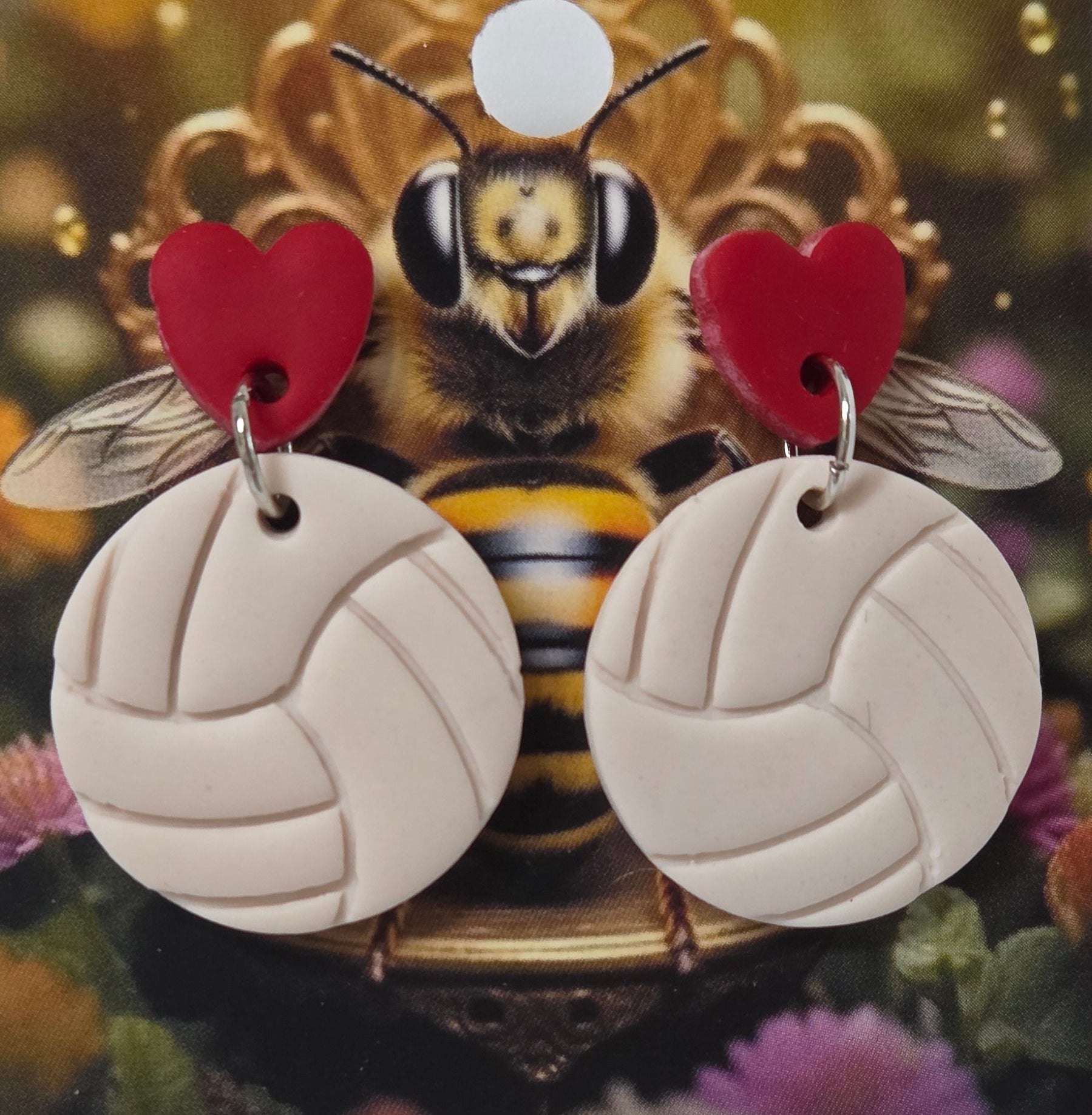 LOVE VOLLEYBALL DANGLE EARRINGS!
