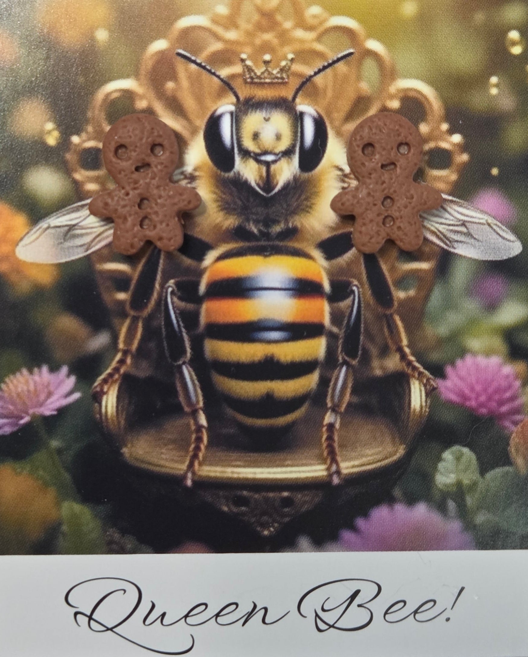 GINGER BREAD MAN STUD EARRINGS!