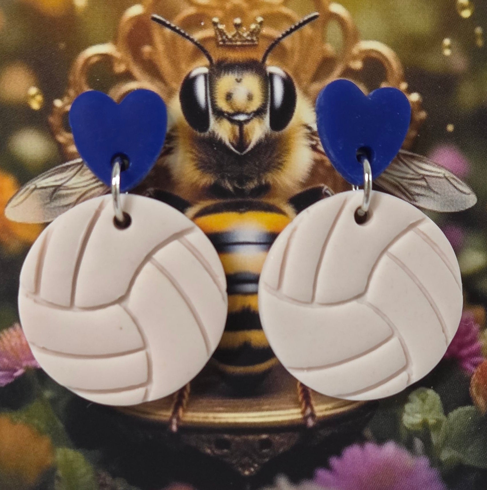 LOVE VOLLEYBALL DANGLE EARRINGS!