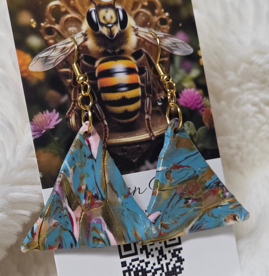 ARTISTIC GLAM DANGLE EARRINGS!