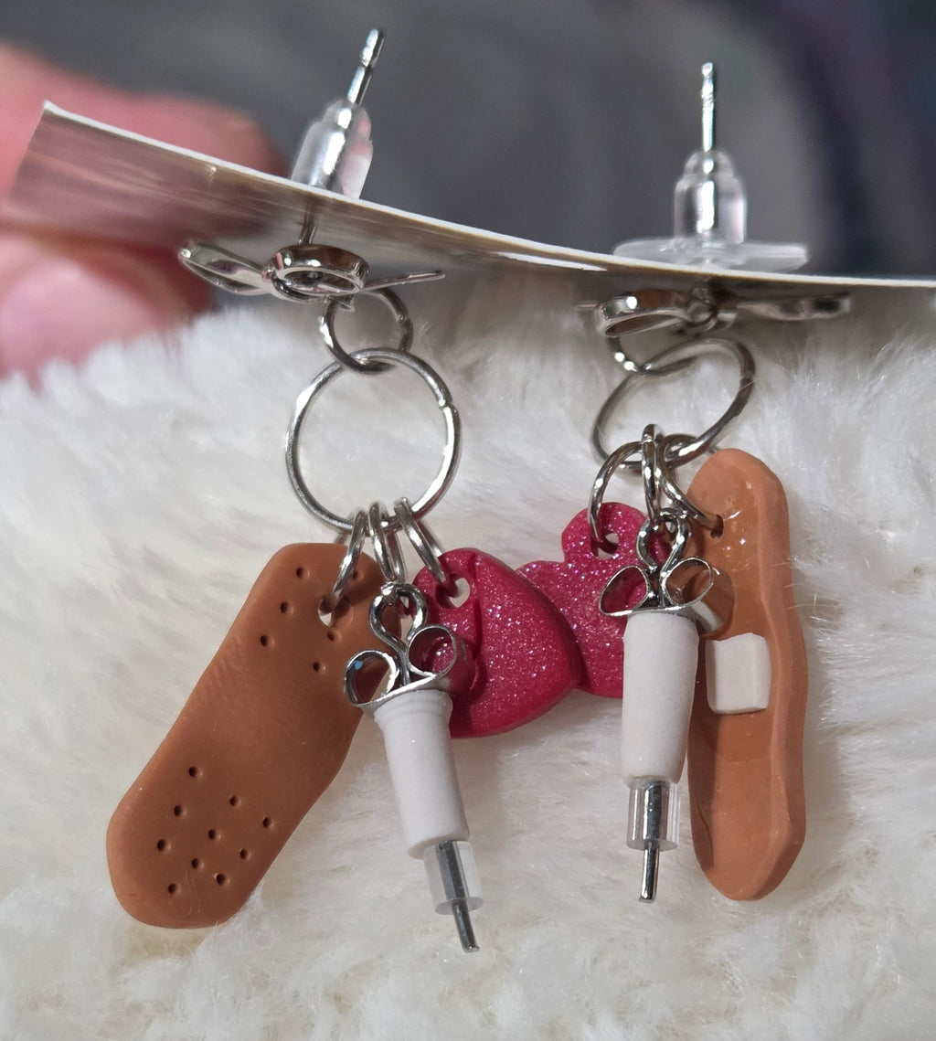 LOVE HEALTH CARE DANGLE EARRINGS!