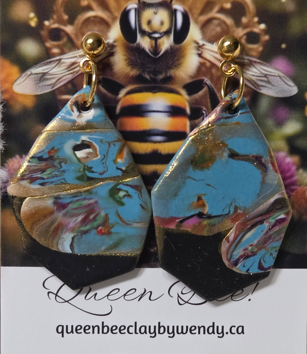 EYES ART DANGLE EARRINGS!