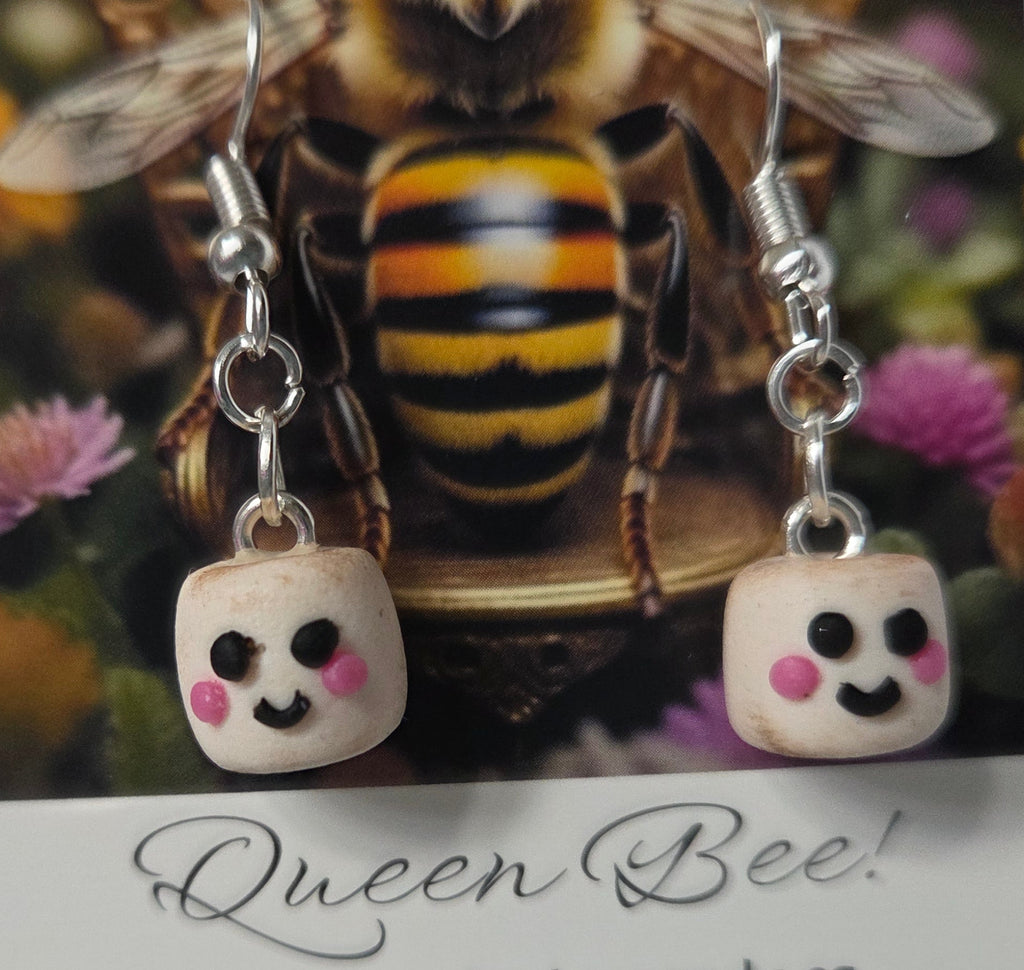 MINI ROASTED MARSHMALLOW DANGLE EARRINGS!