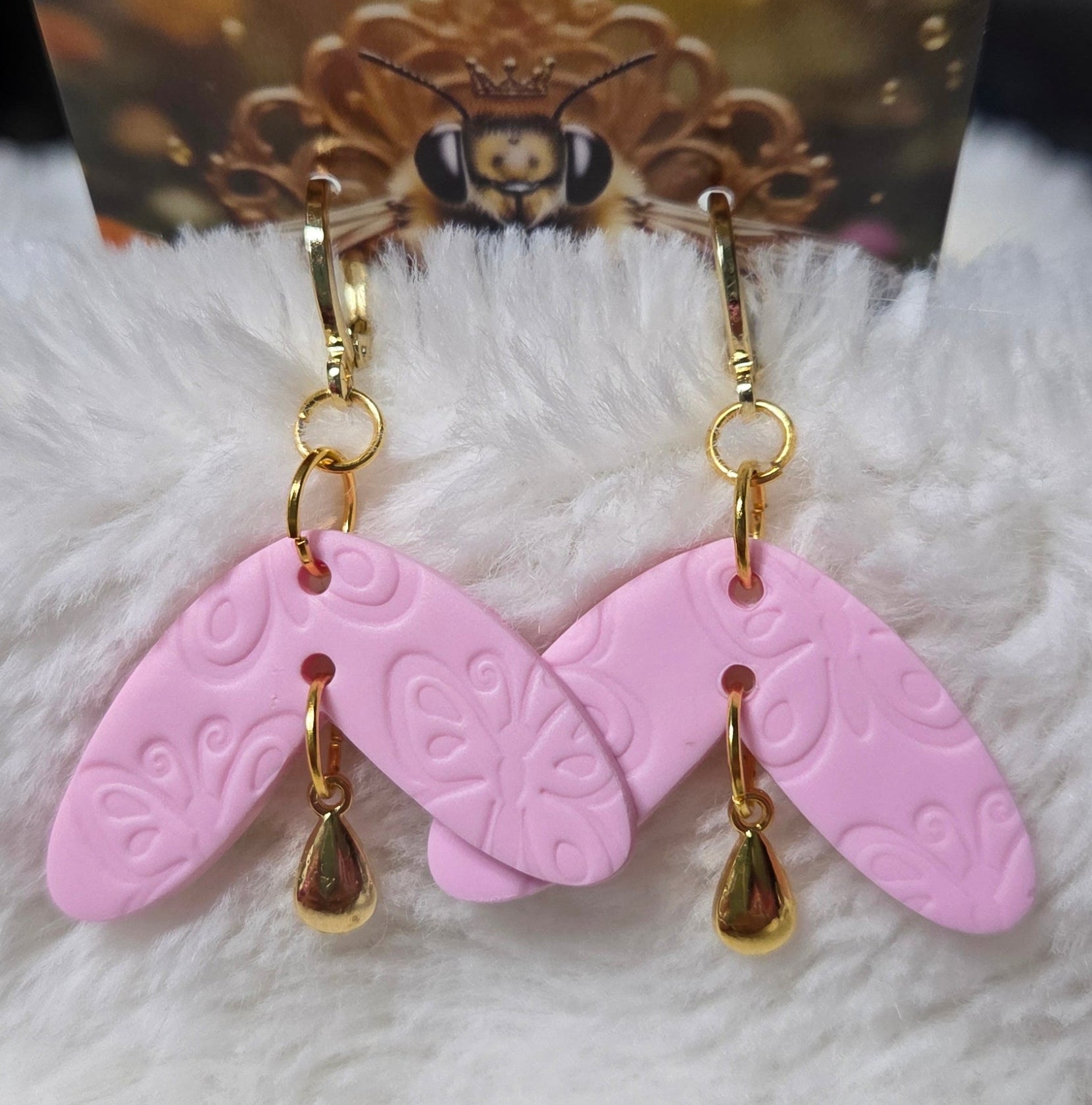 THE GOLDEN WING 18K DANGLE EARRINGS!