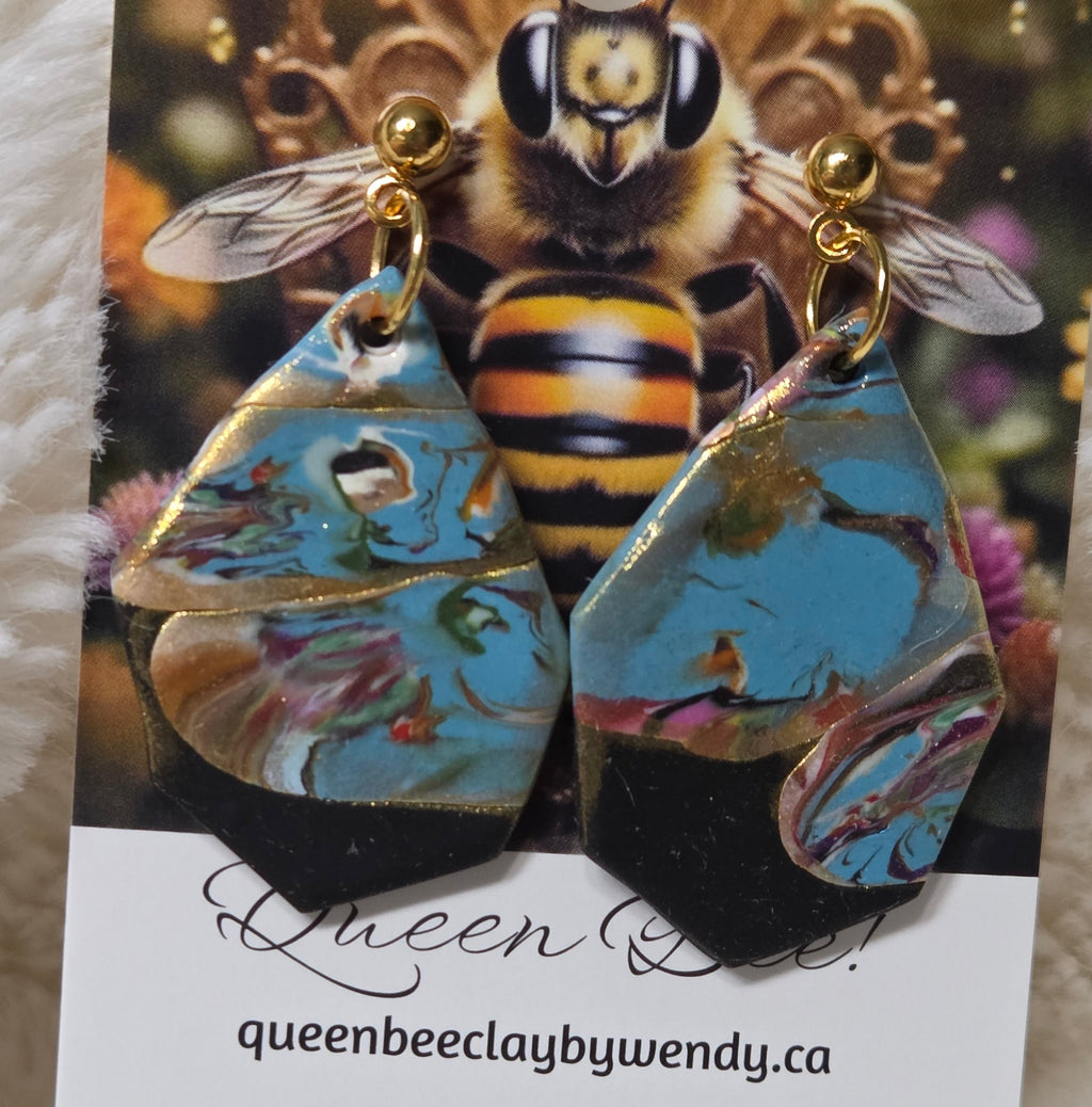 EYES ART DANGLE EARRINGS!