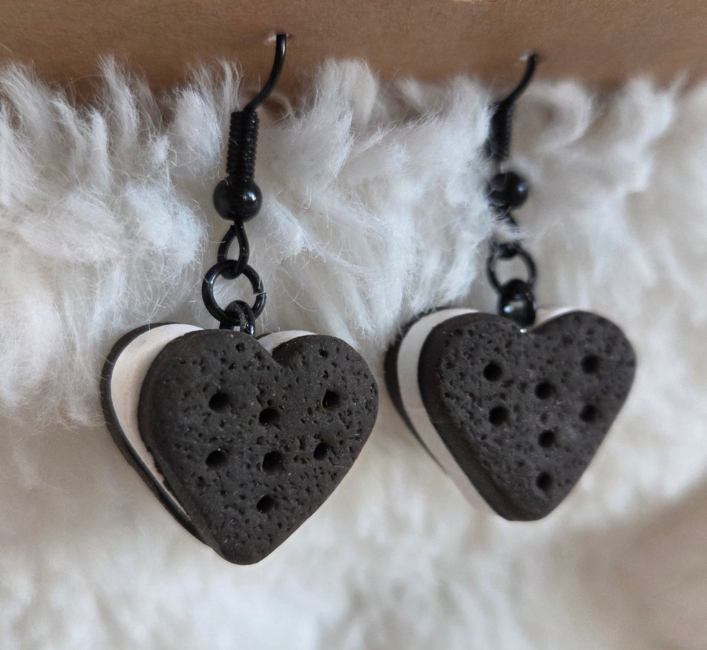 HEART SANDWICHES Dangle Earrings!