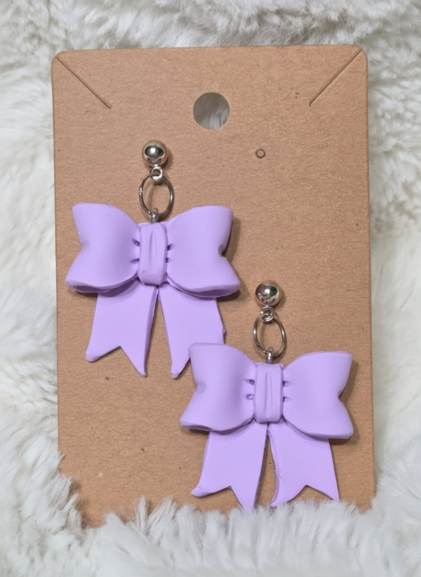 LARGE BOW EARRINGS!