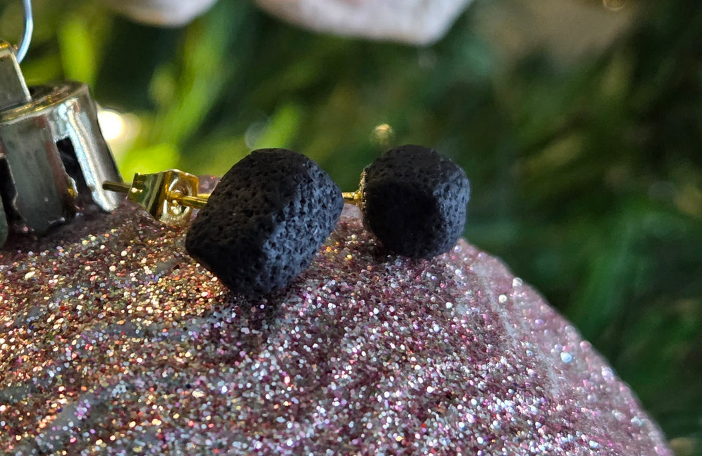 COAL STUD EARRINGS!