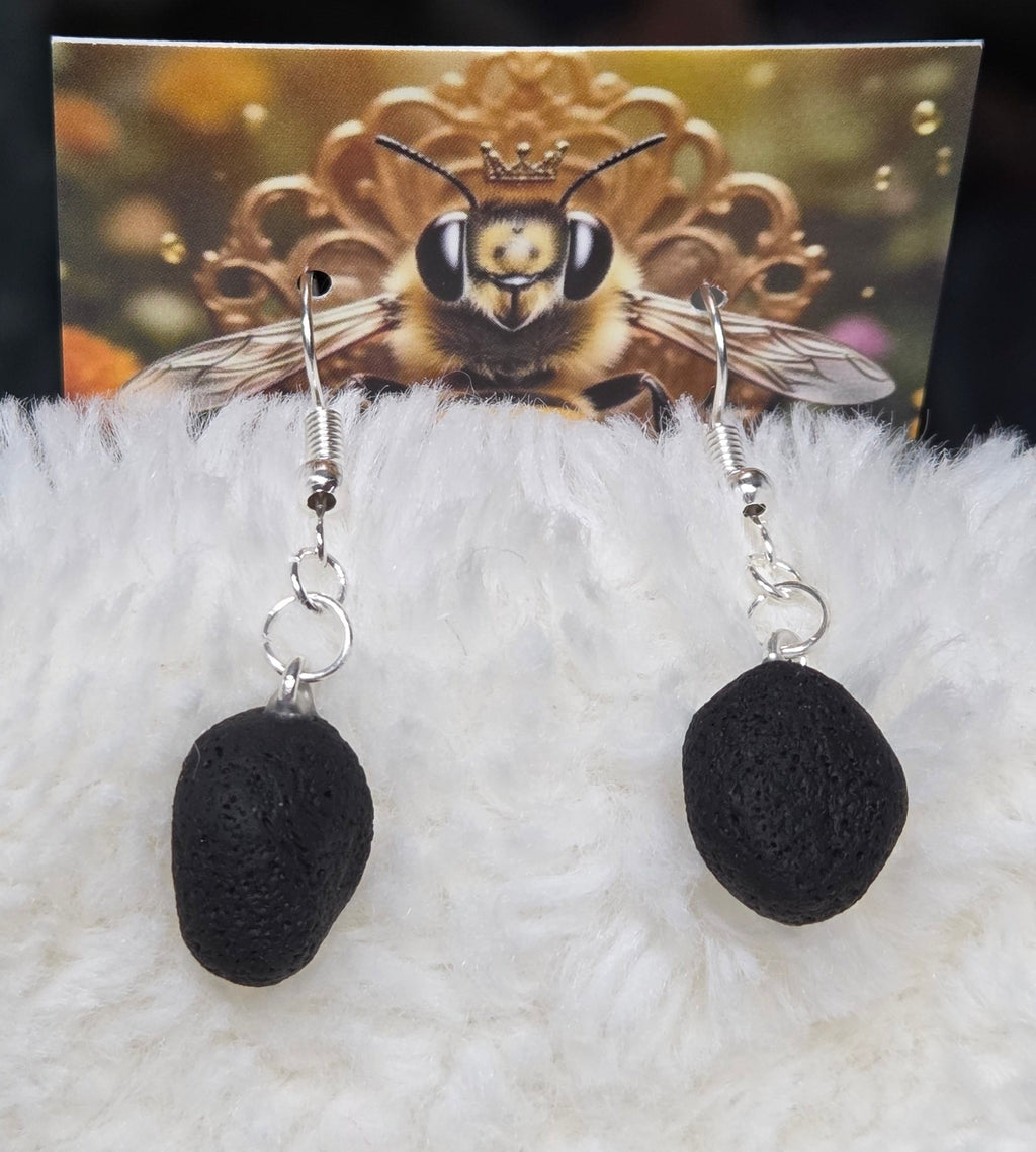 COAL DANGLE EARRINGS!