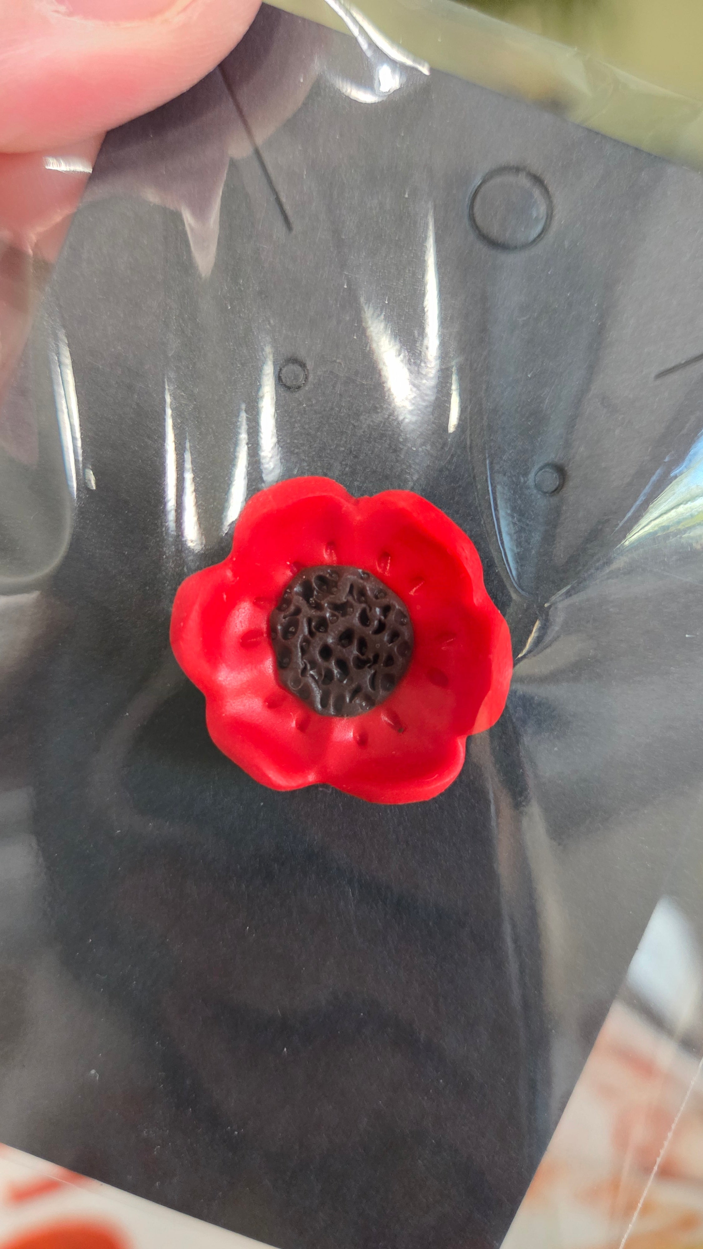 Red Flower Pin!