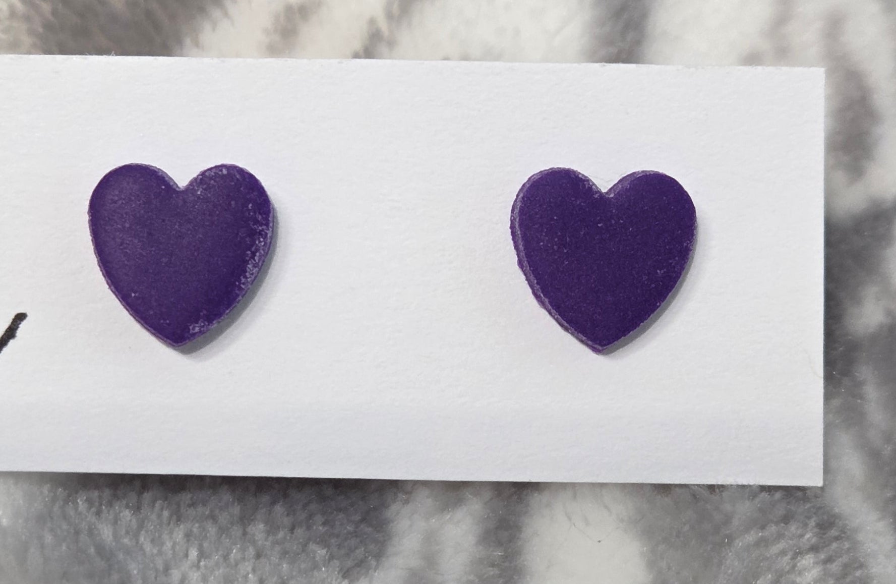 SMALL HEART STUD EARRINGS IN MANY COLORS!